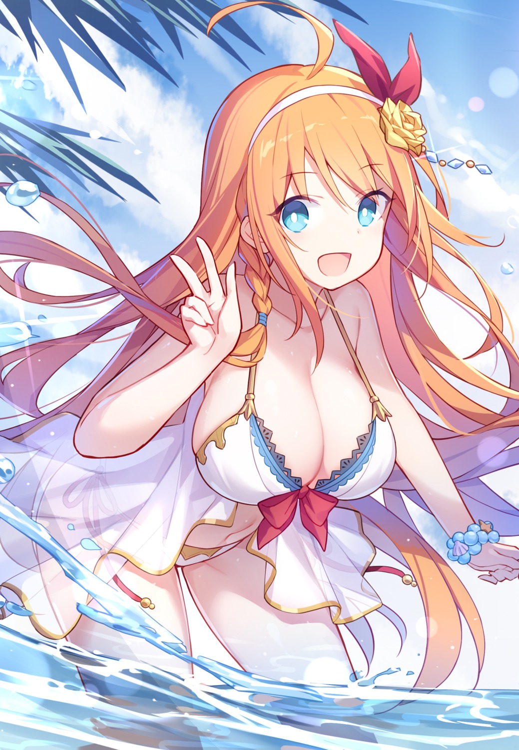 bikini pecorine princess_connect princess_connect!_re:dive quan_(kurisu_tina) see_through swimsuits wet