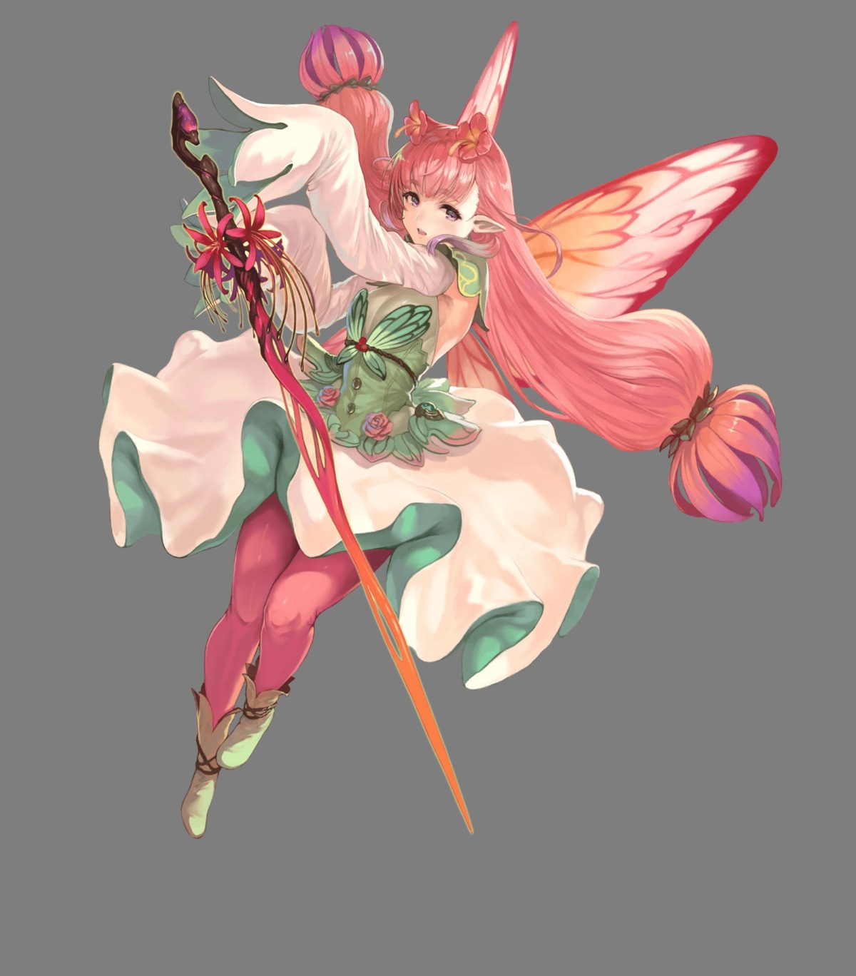 fairy fire_emblem fire_emblem_heroes mirabilis nintendo pantyhose pointy_ears weapon wings yoshiku
