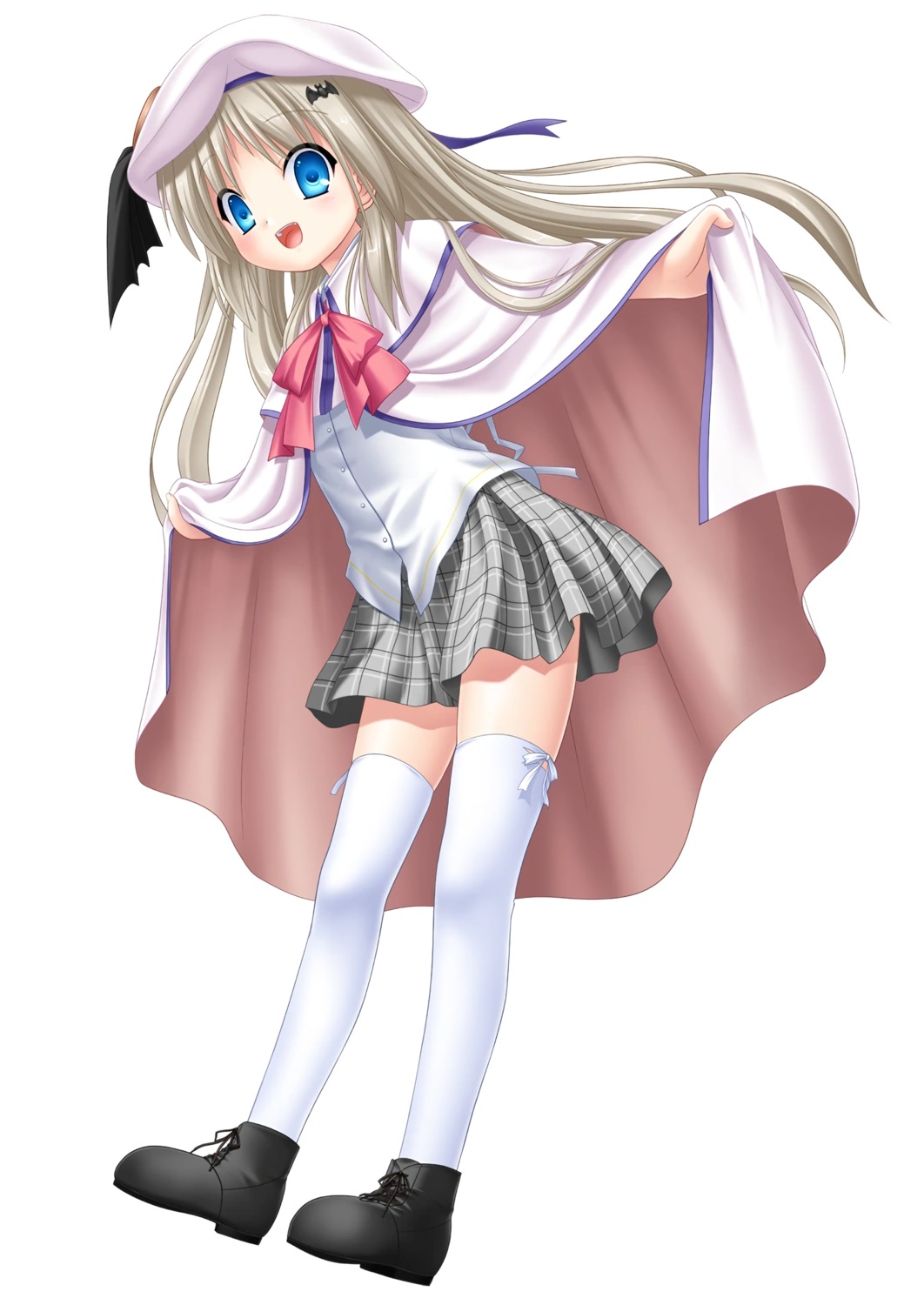 key kud_wafter little_busters! na-ga noumi_kudryavka seifuku thighhighs