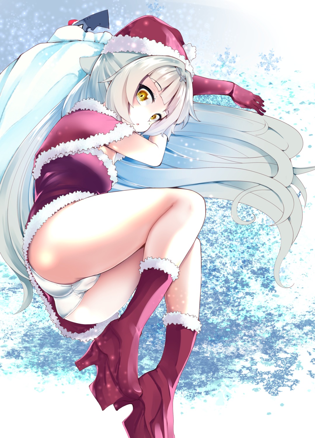 ass azur_lane cameltoe christmas dress heels loli pantsu takara_akihito z46_(azur_lane)