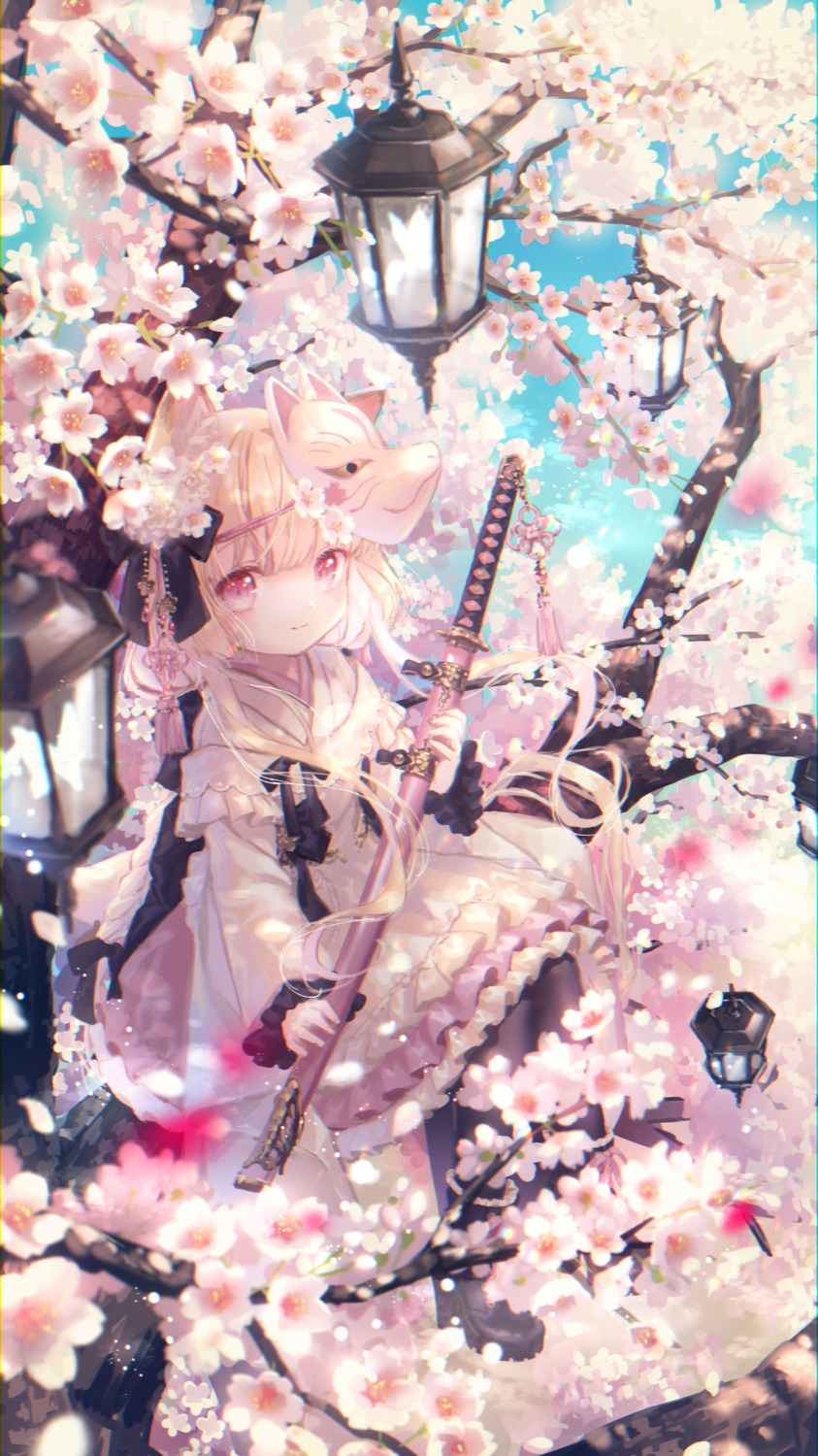 animal_ears lolita_fashion sword wa_lolita yumeichigo_alice