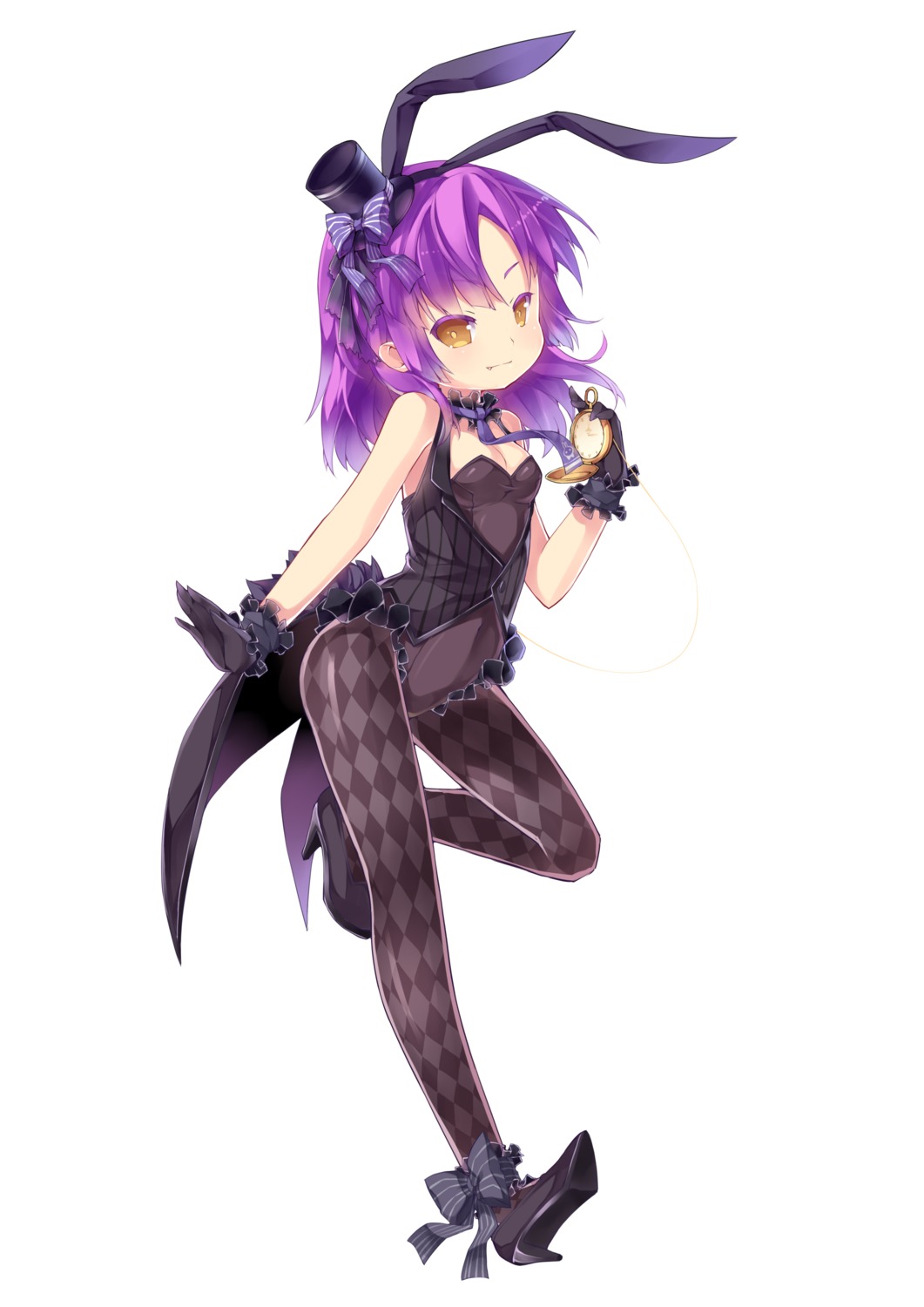 animal_ears bunny_ears bunny_girl cleavage eiyuu_densetsu eiyuu_densetsu:_ao_no_kiseki eiyuu_densetsu:_zero_no_kiseki gothic_lolita heels lolita_fashion pantyhose renne saru