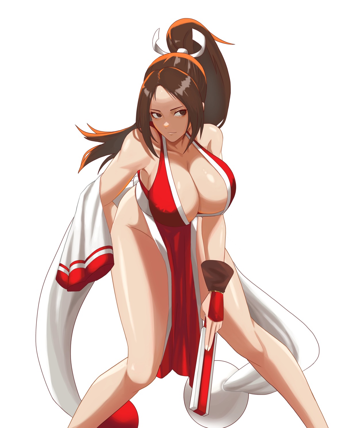 epko japanese_clothes king_of_fighters no_bra nopan shiranui_mai