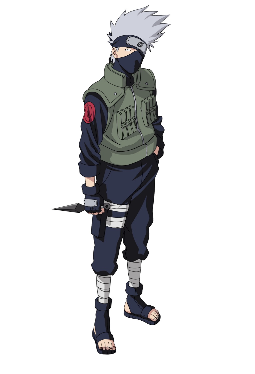 hatake_kakashi male naruto vector_trace