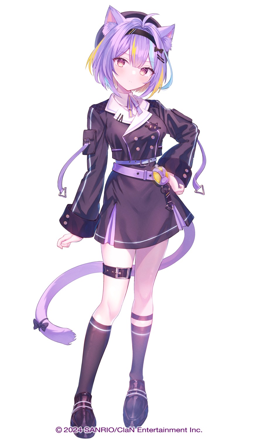 animal_ears garter nekomimi nyamakage_neon nyantasia reekaruru seifuku tail