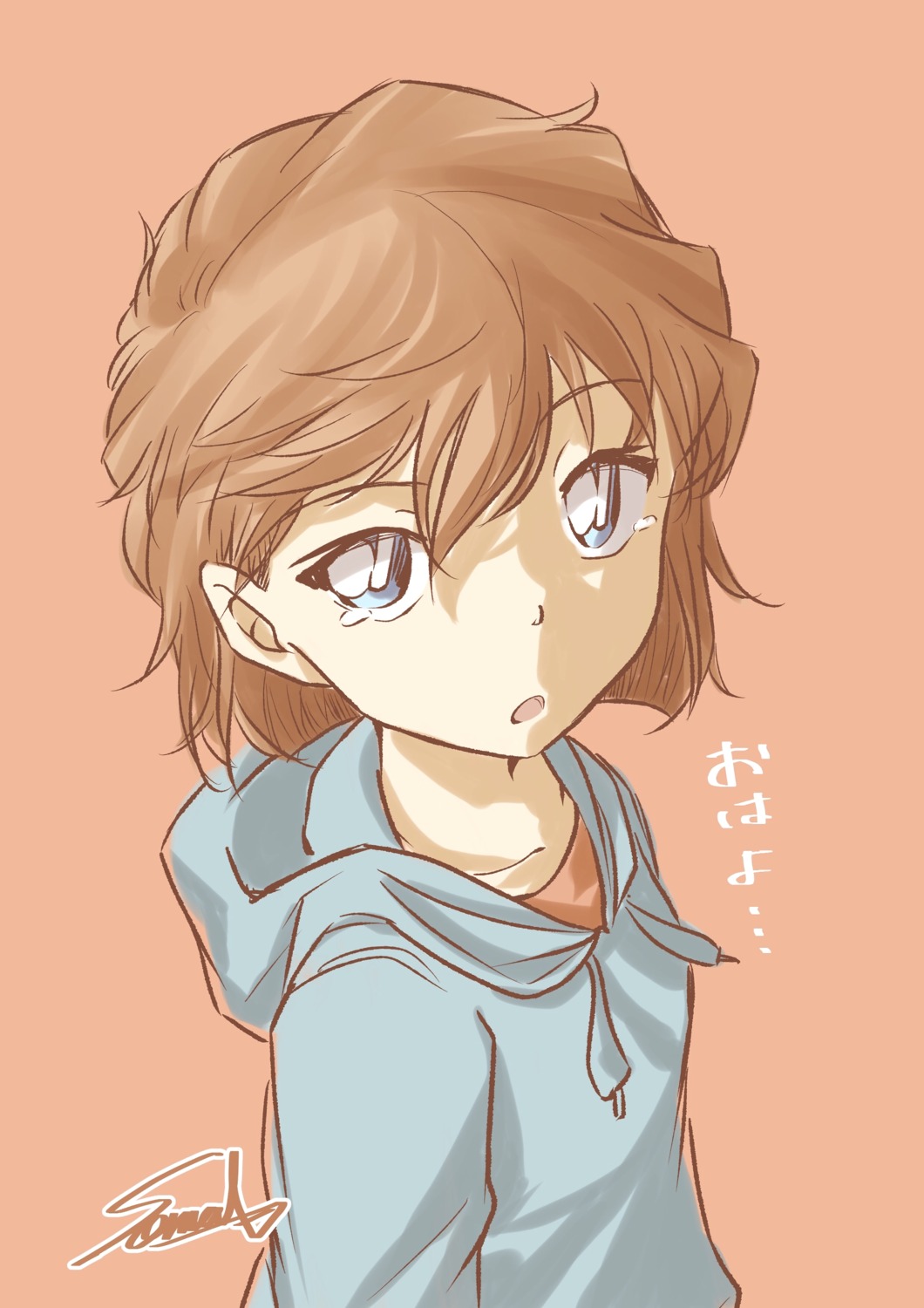 detective_conan haibara_ai sketch sooma4869