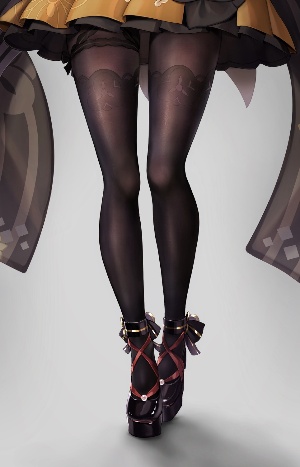 chiori_(genshin_impact) garter genshin_impact hamburg_oniku heels japanese_clothes pantyhose