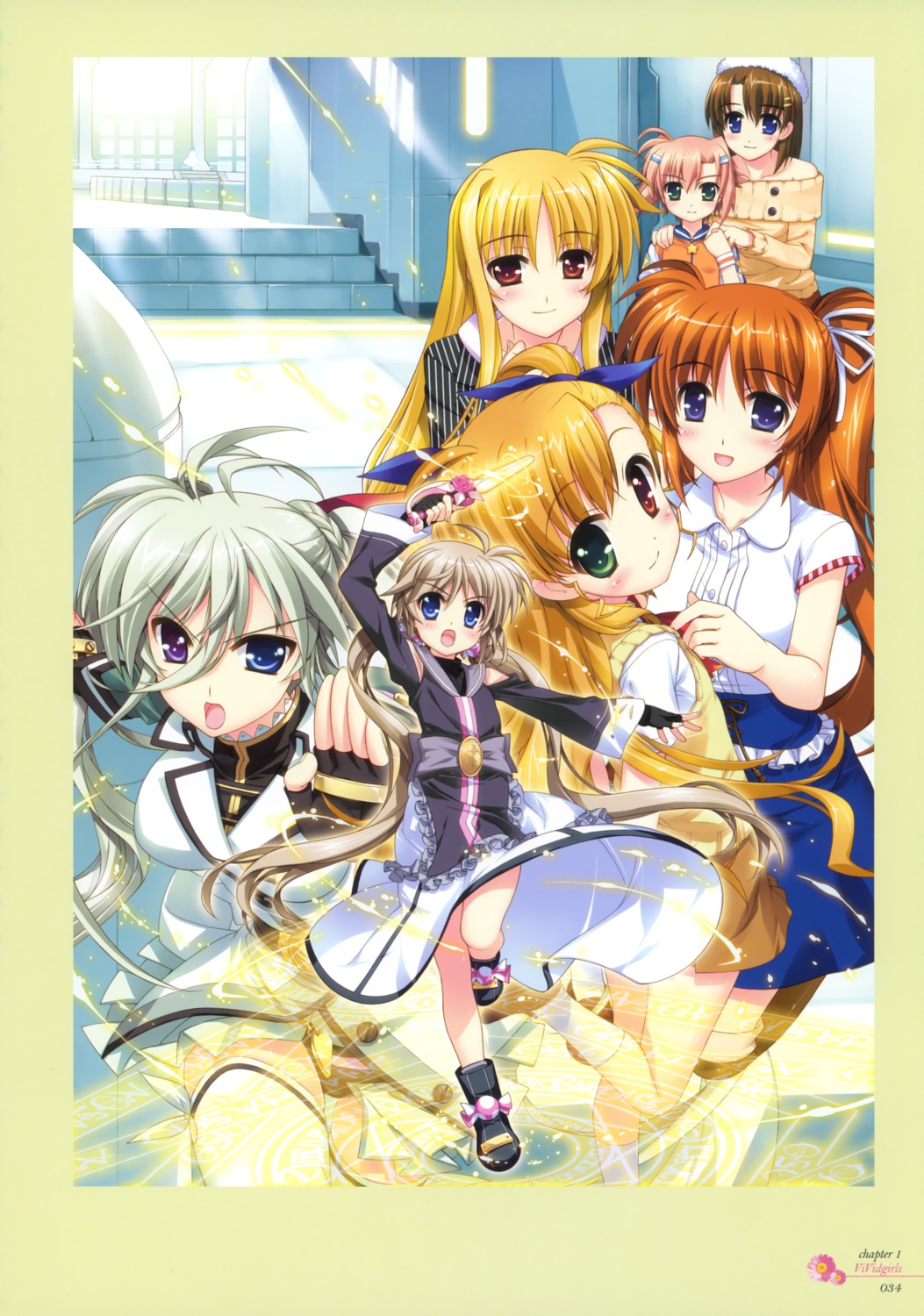 corona_timir einhart_stratos fate_testarossa fujima_takuya heterochromia mahou_shoujo_lyrical_nanoha mahou_shoujo_lyrical_nanoha_vivid miura_rinaldi takamachi_nanoha vivio yagami_hayate