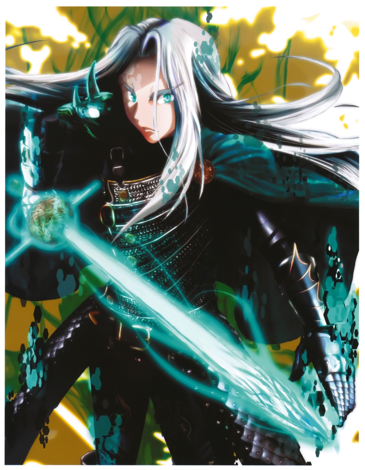 armor kaku-san-sei_million_arthur male sword tartan_check