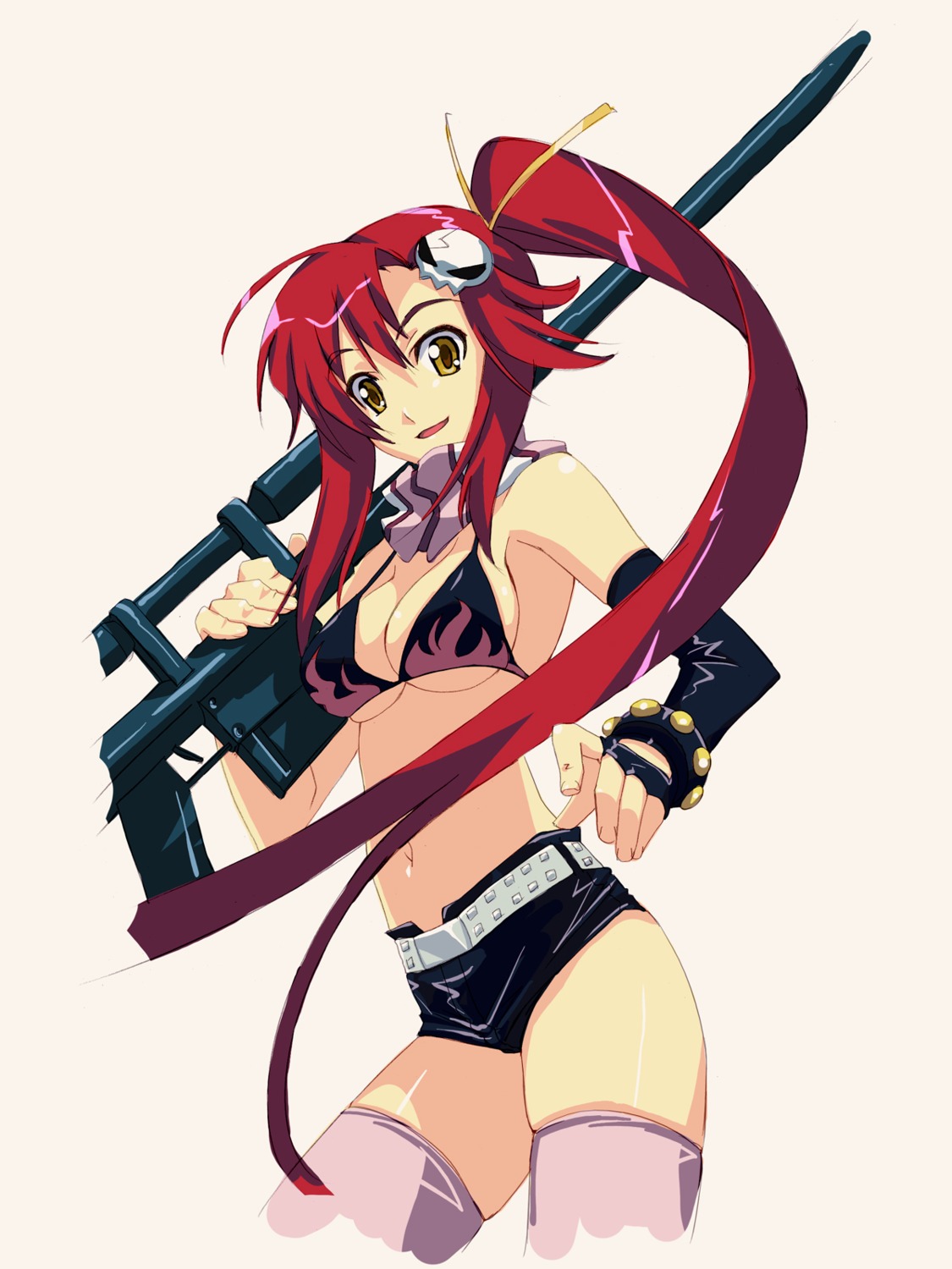 bikini_top murakami_suigun swimsuits tengen_toppa_gurren_lagann thighhighs yoko