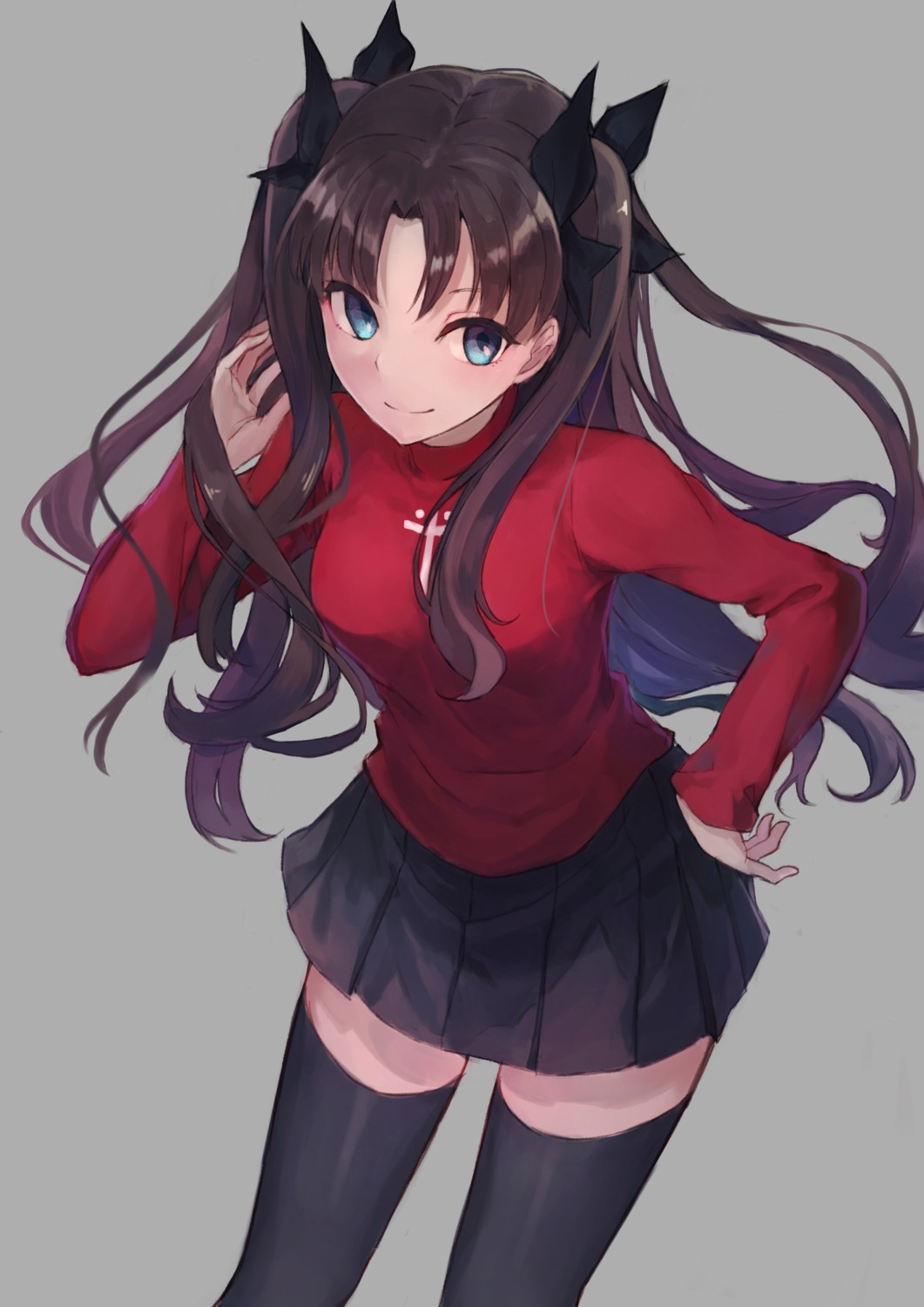 fate/stay_night kobuta thighhighs toosaka_rin