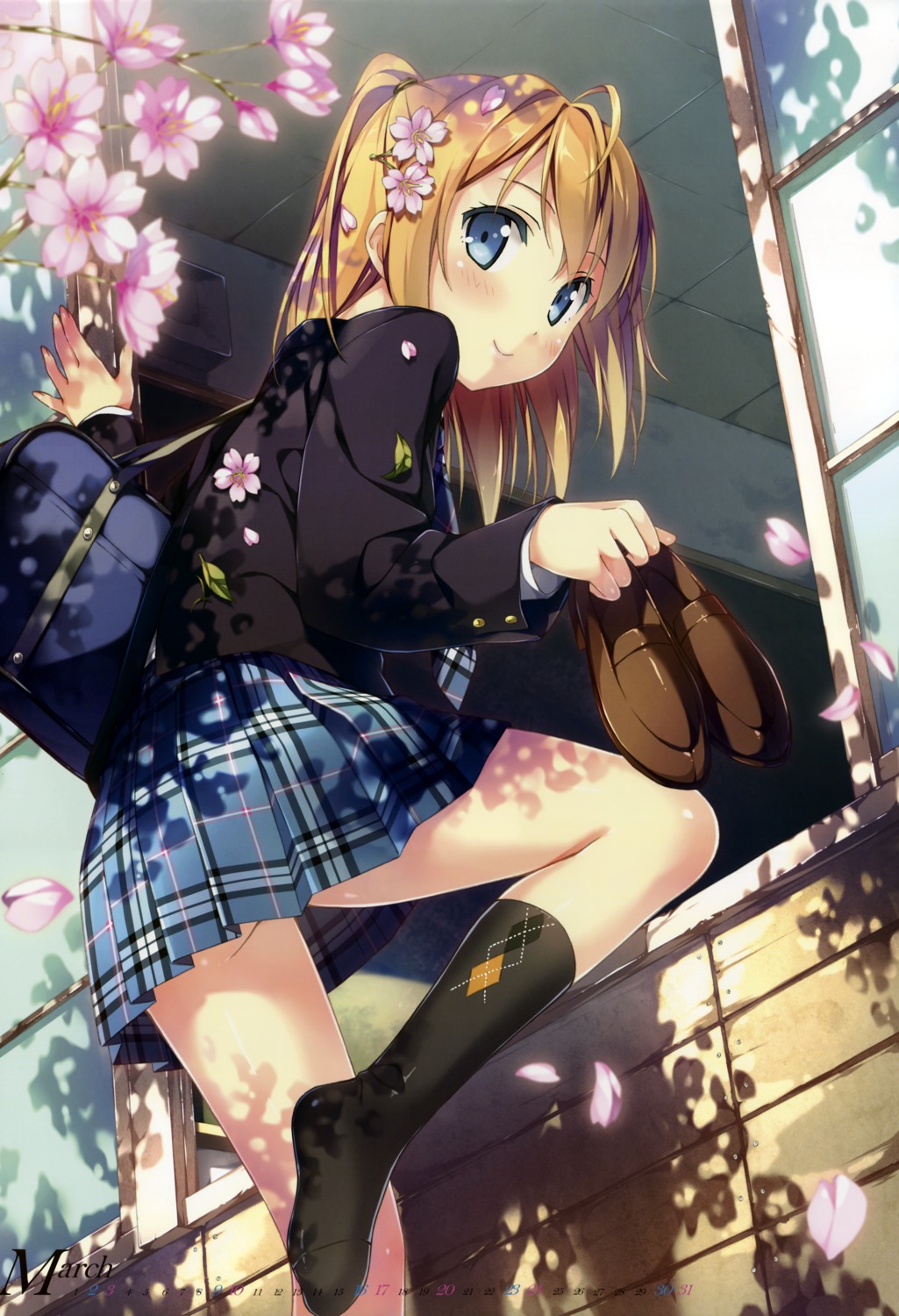 5_nenme_no_houkago calendar kantoku miyaguchi_kei seifuku