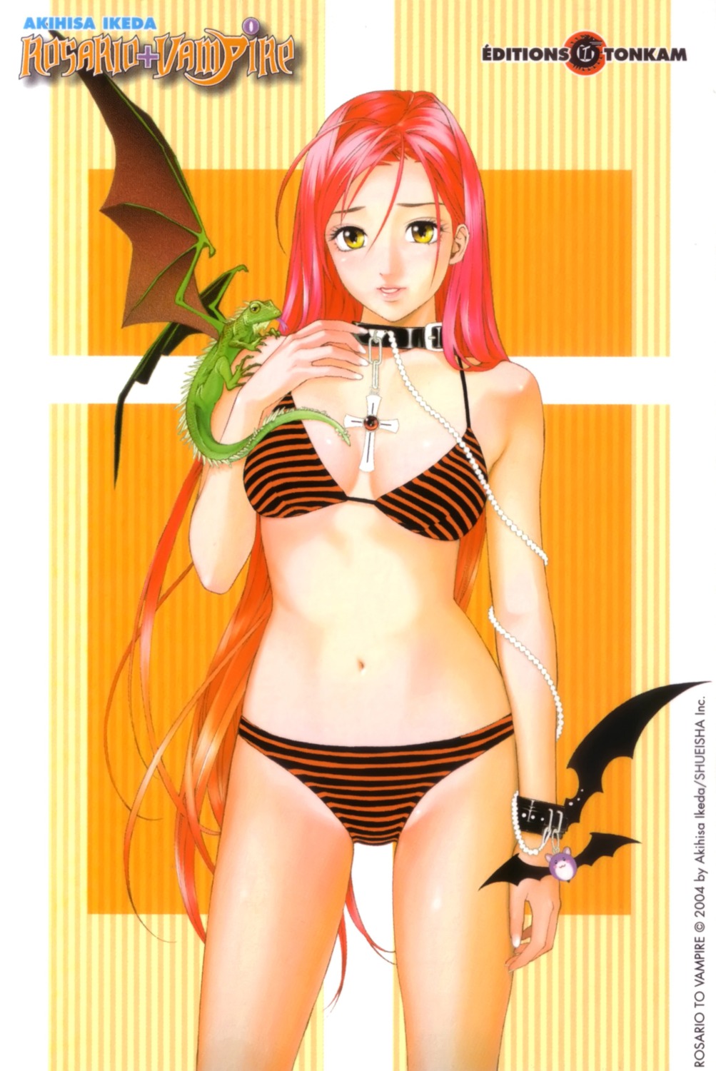 akashiya_moka bikini ikeda_akihisa rosario_+_vampire screening swimsuits