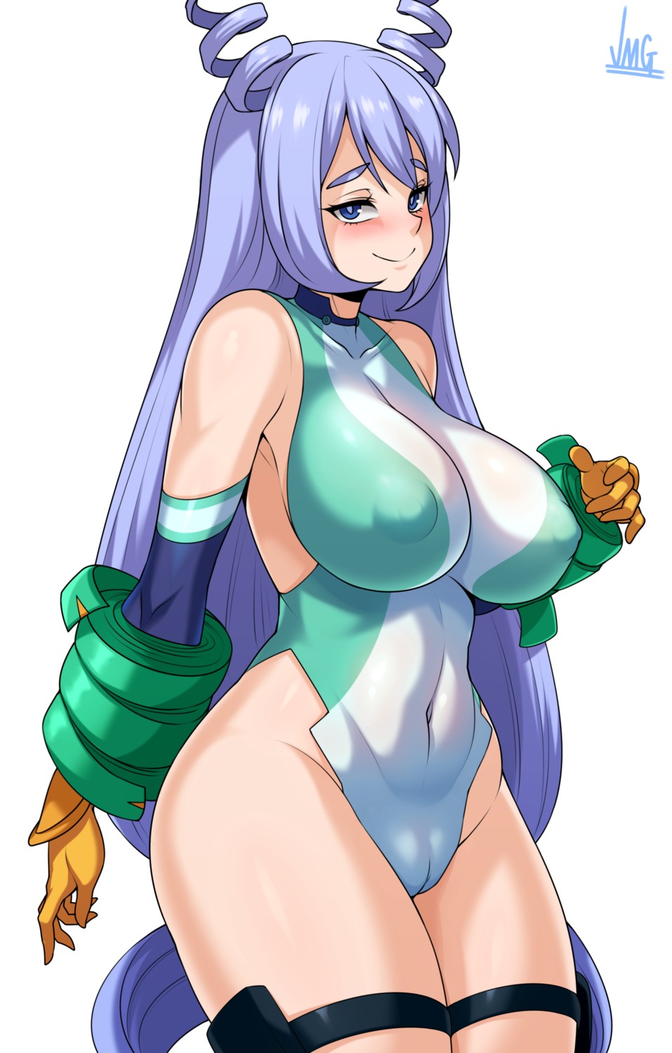 boku_no_hero_academia cameltoe erect_nipples garter hadou_nejire jmg leotard no_bra