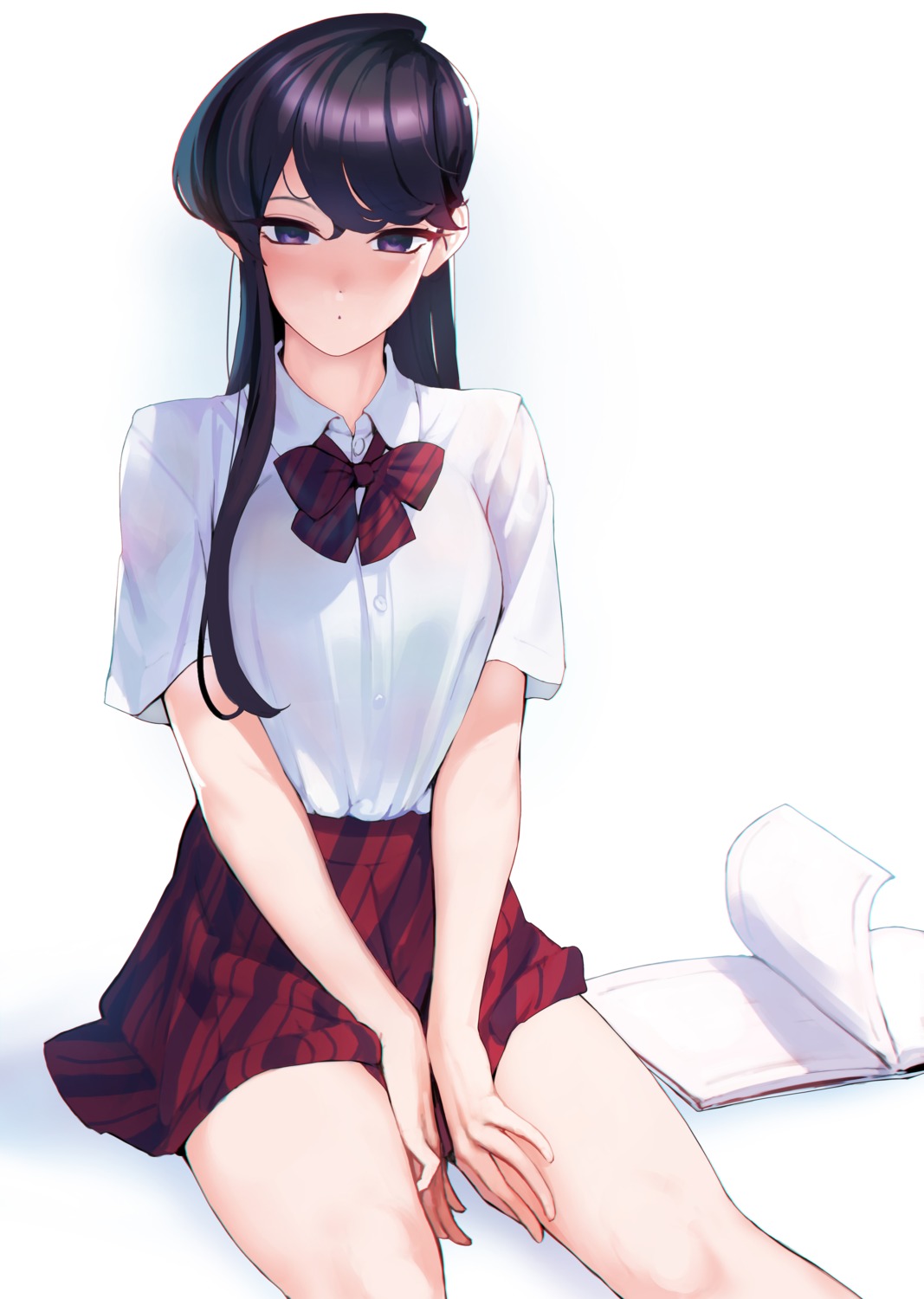 ataruman komi-san_wa_komyushou_desu. komi_shouko seifuku skirt_lift