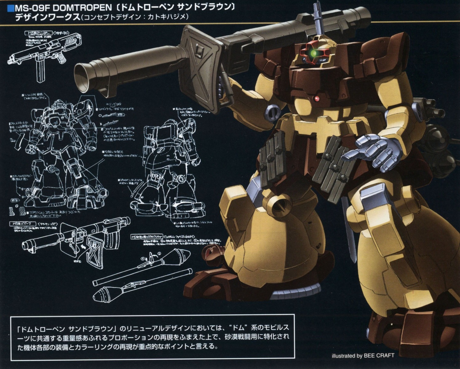 gundam gundam_0083 katoki_hajime mecha ms-09_dom