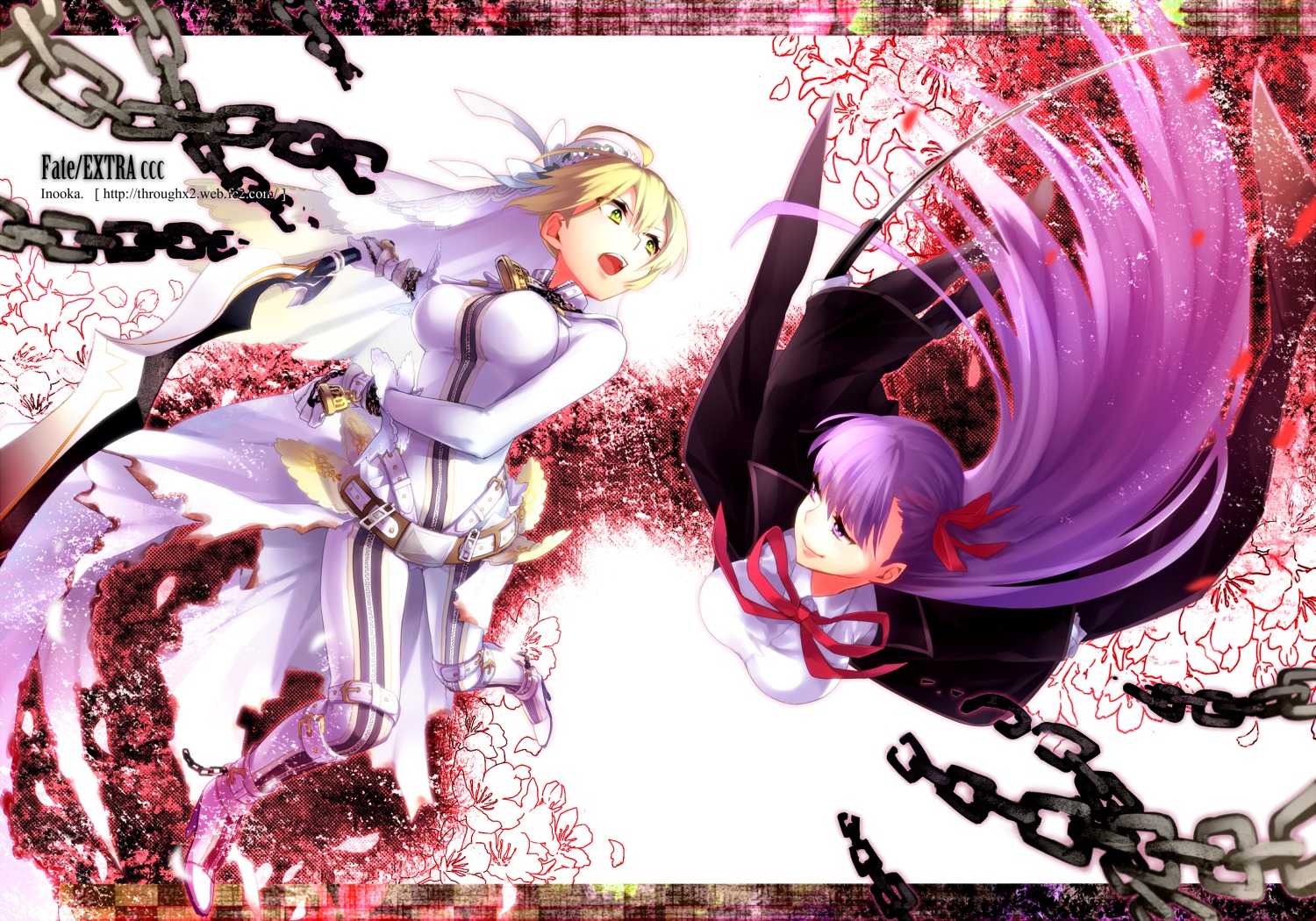 bb_(fate/extra_ccc) fate/extra fate/extra_ccc fate/stay_night fumiko mysterious_black_magus saber_bride saber_extra