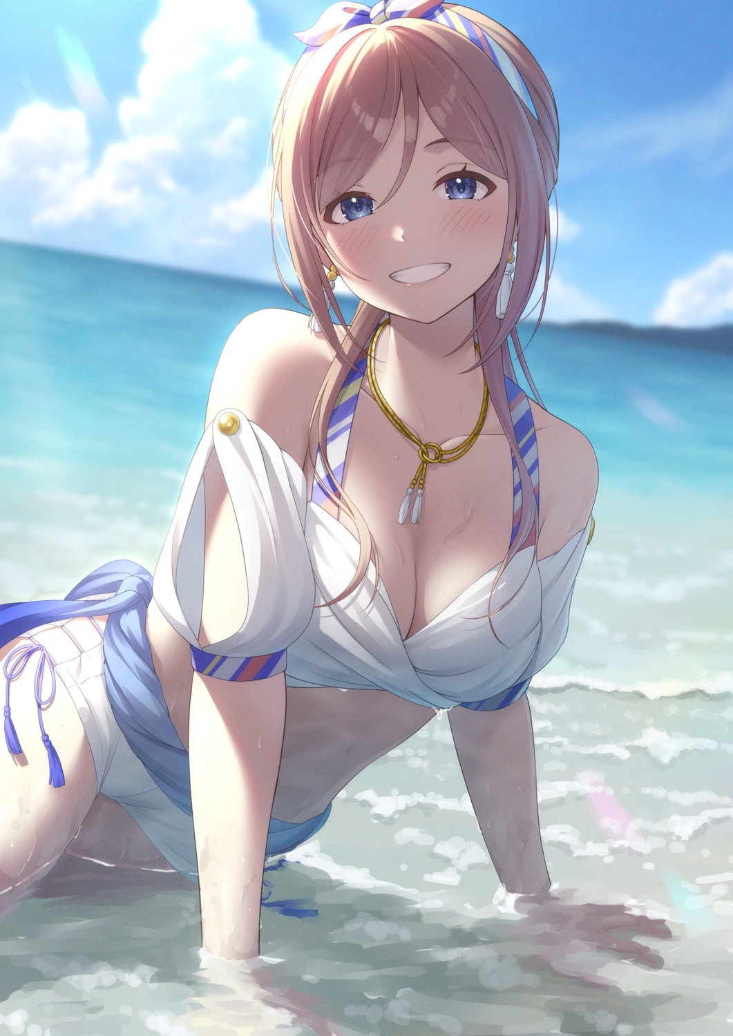 bikini gakuen_idolm@ster himesaki_rinami swimsuits the_idolm@ster tsunenorip wet