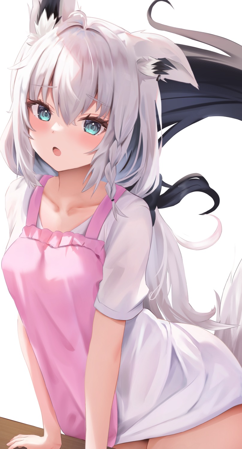 animal_ears hololive hololive_gamers kitsune shirakami_fubuki tail uechin_ewokaku