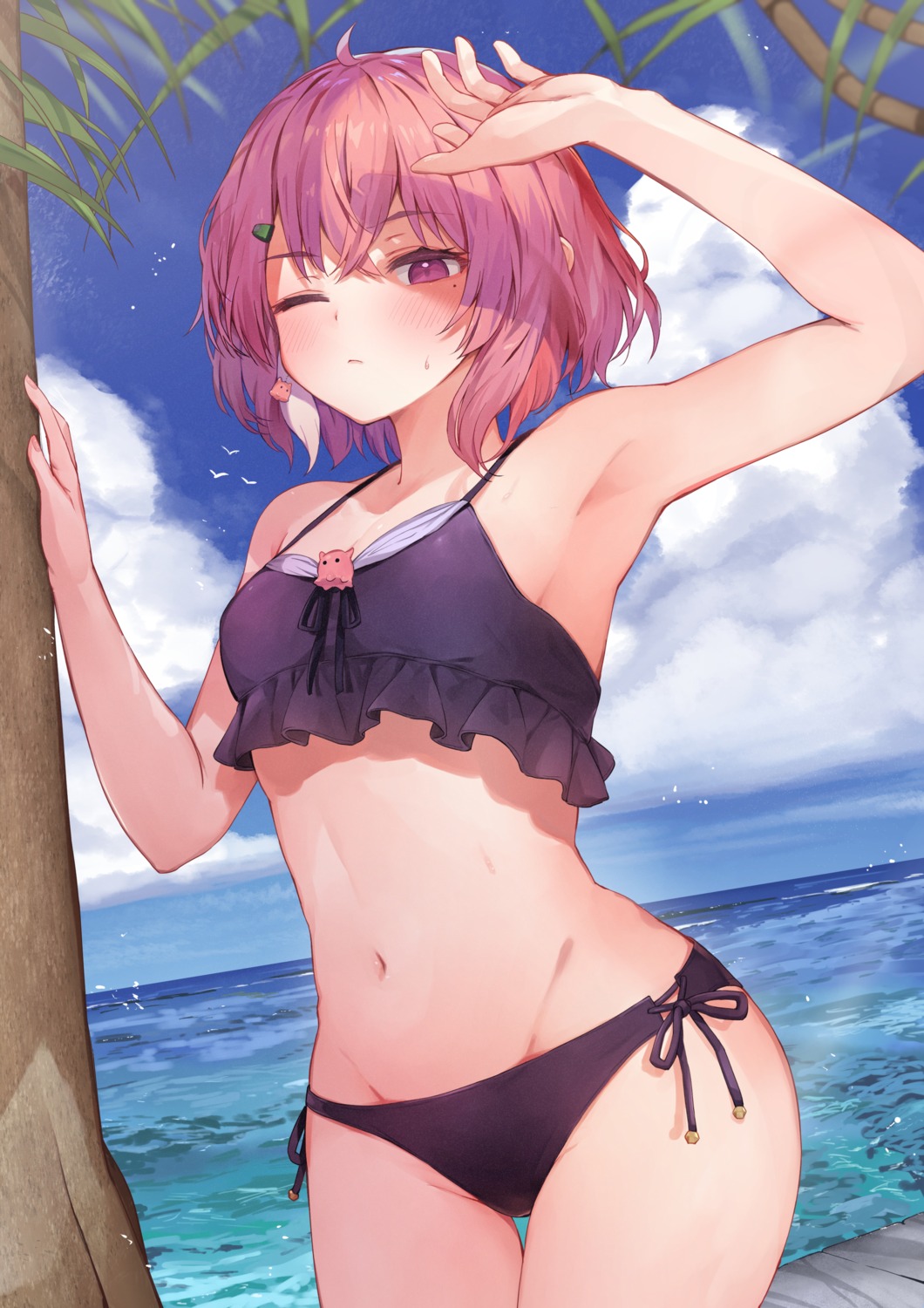 bikini nijisanji nijisanji_gamers racchi. sasaki_saku swimsuits