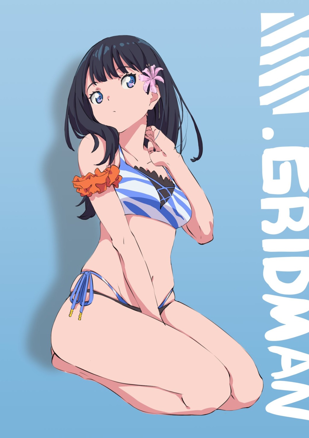 bikini breast_hold saitou_kengo ssss.gridman swimsuits takarada_rikka