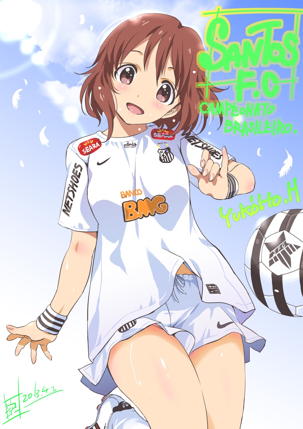 hagiwara_yukiho inoue_sora soccer the_idolm@ster