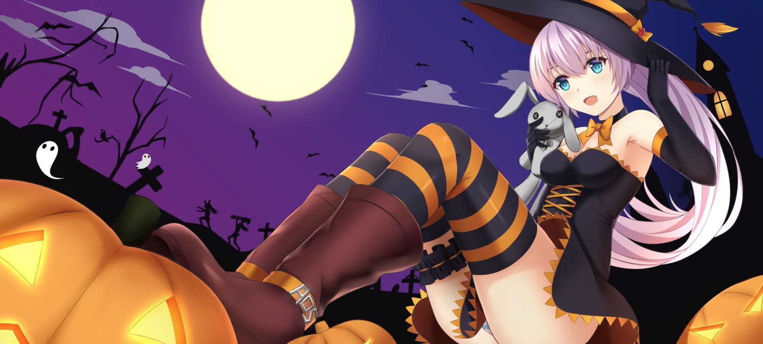 dress pantsu rko_(a470350510) shimapan thighhighs witch