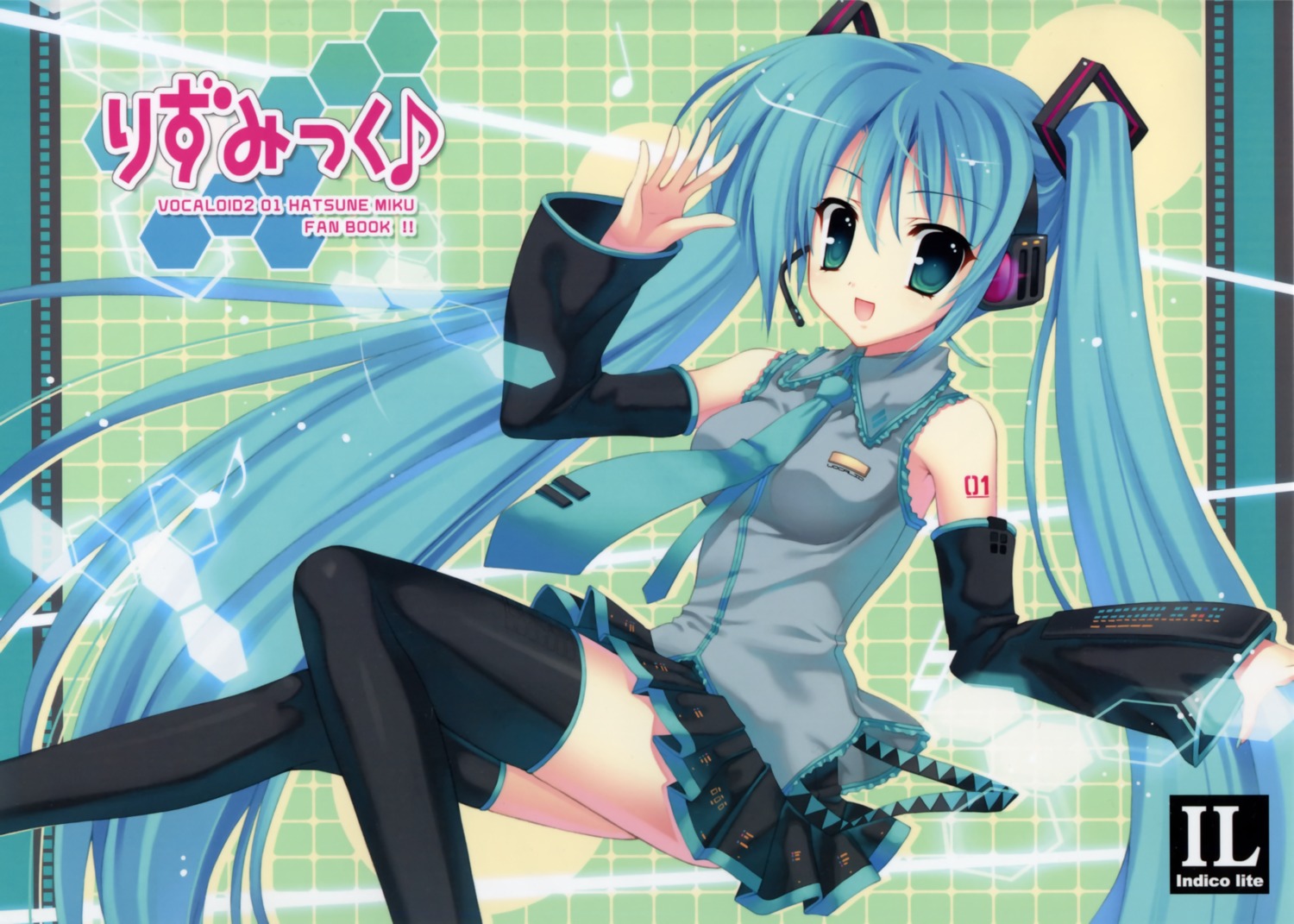 hatsune_miku indico_lite mitha thighhighs vocaloid