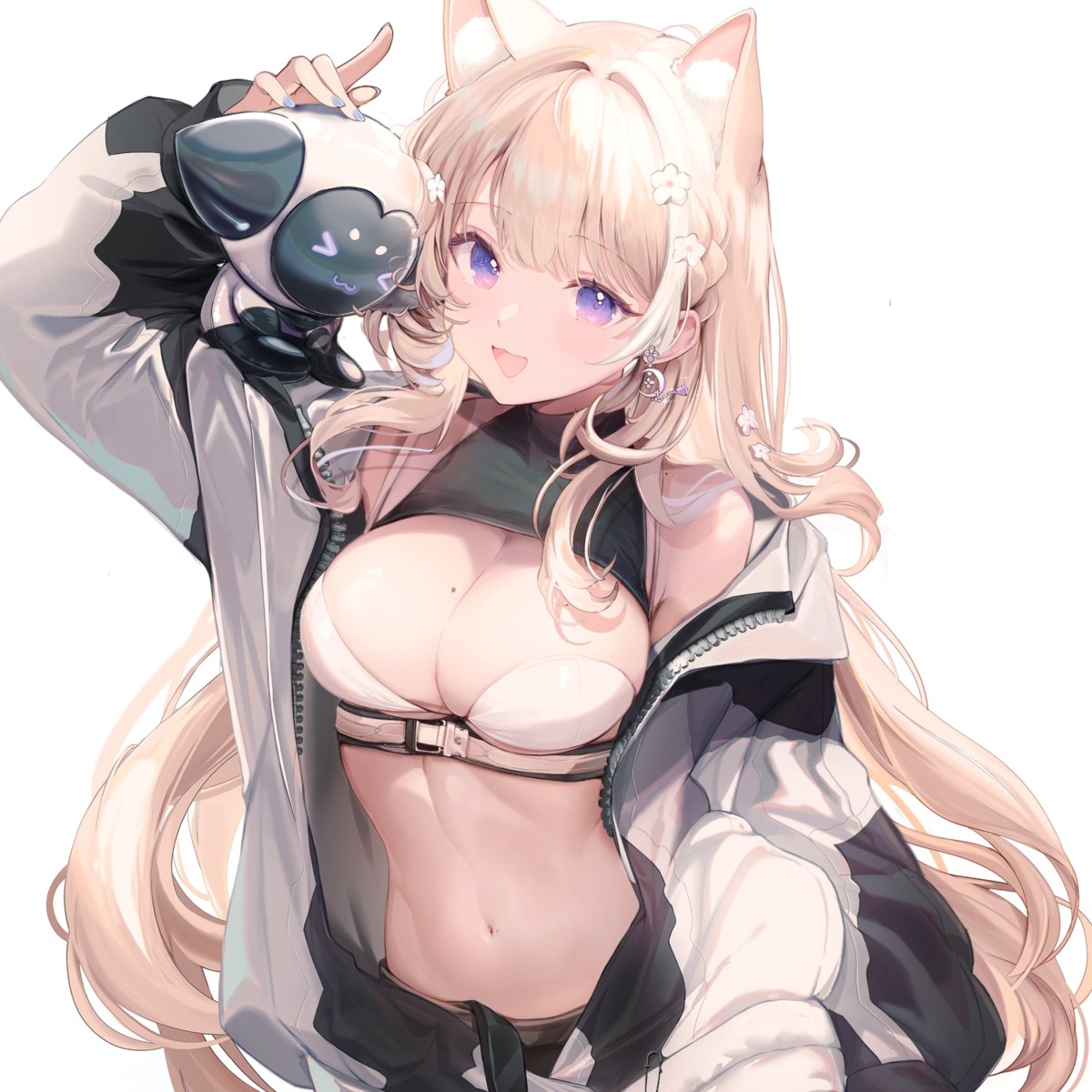 animal_ears bra kagefumi nekomimi sakurai_hana vdonburi