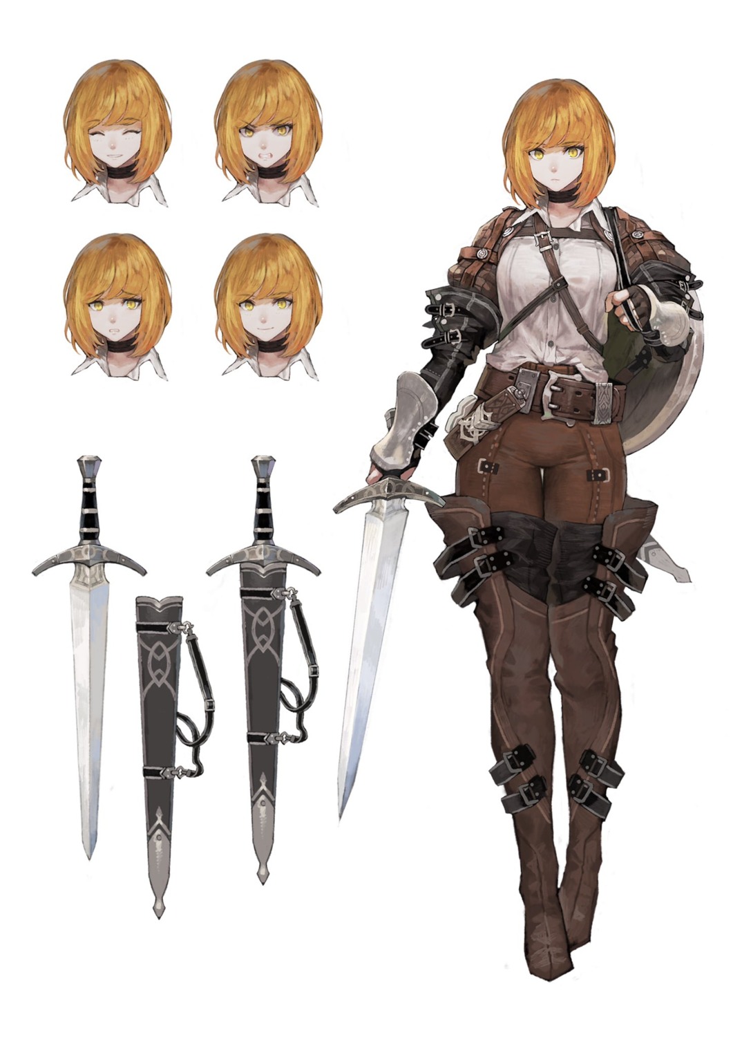 armor character_design expression jun_(seojh1029) sword