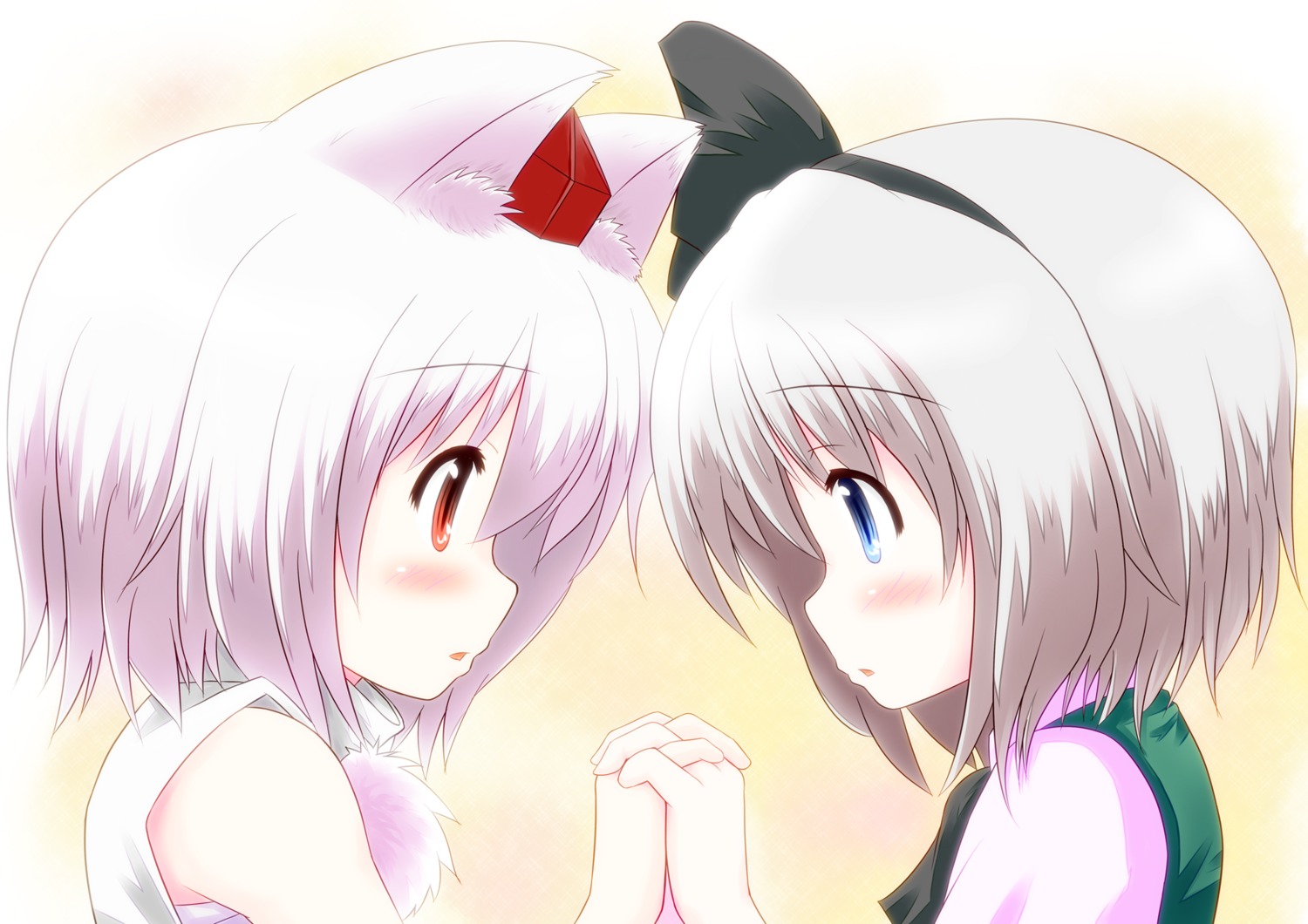 animal_ears inubashiri_momiji kay-u konpaku_youmu touhou