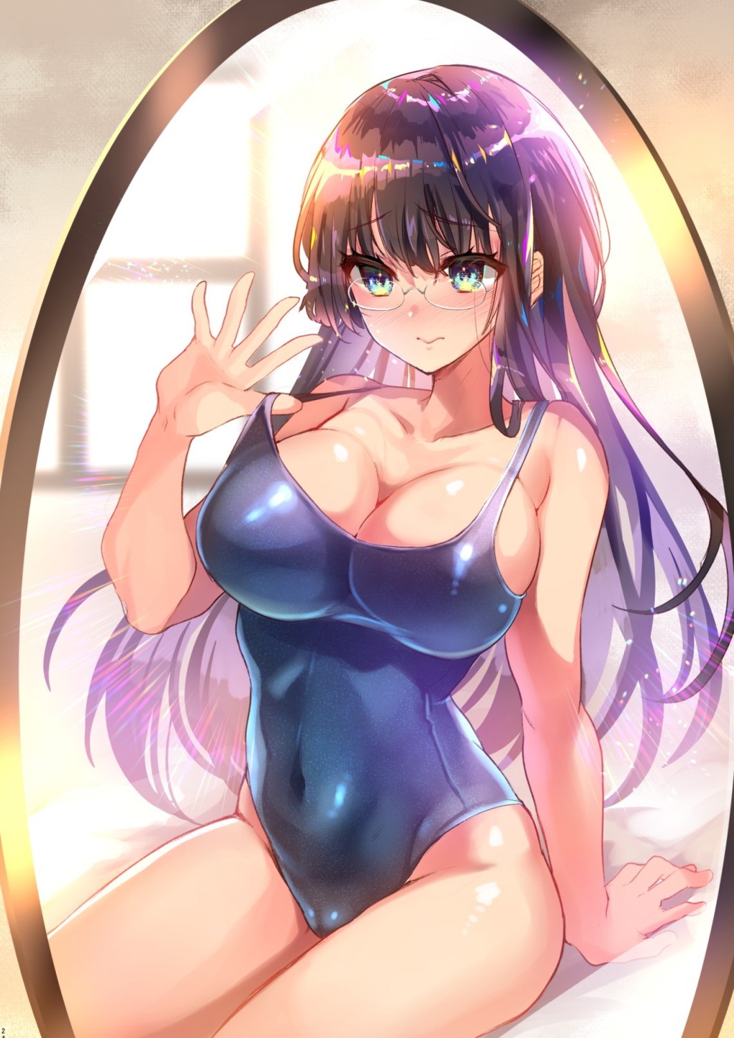 cameltoe megane school_swimsuit shimaji swimsuits