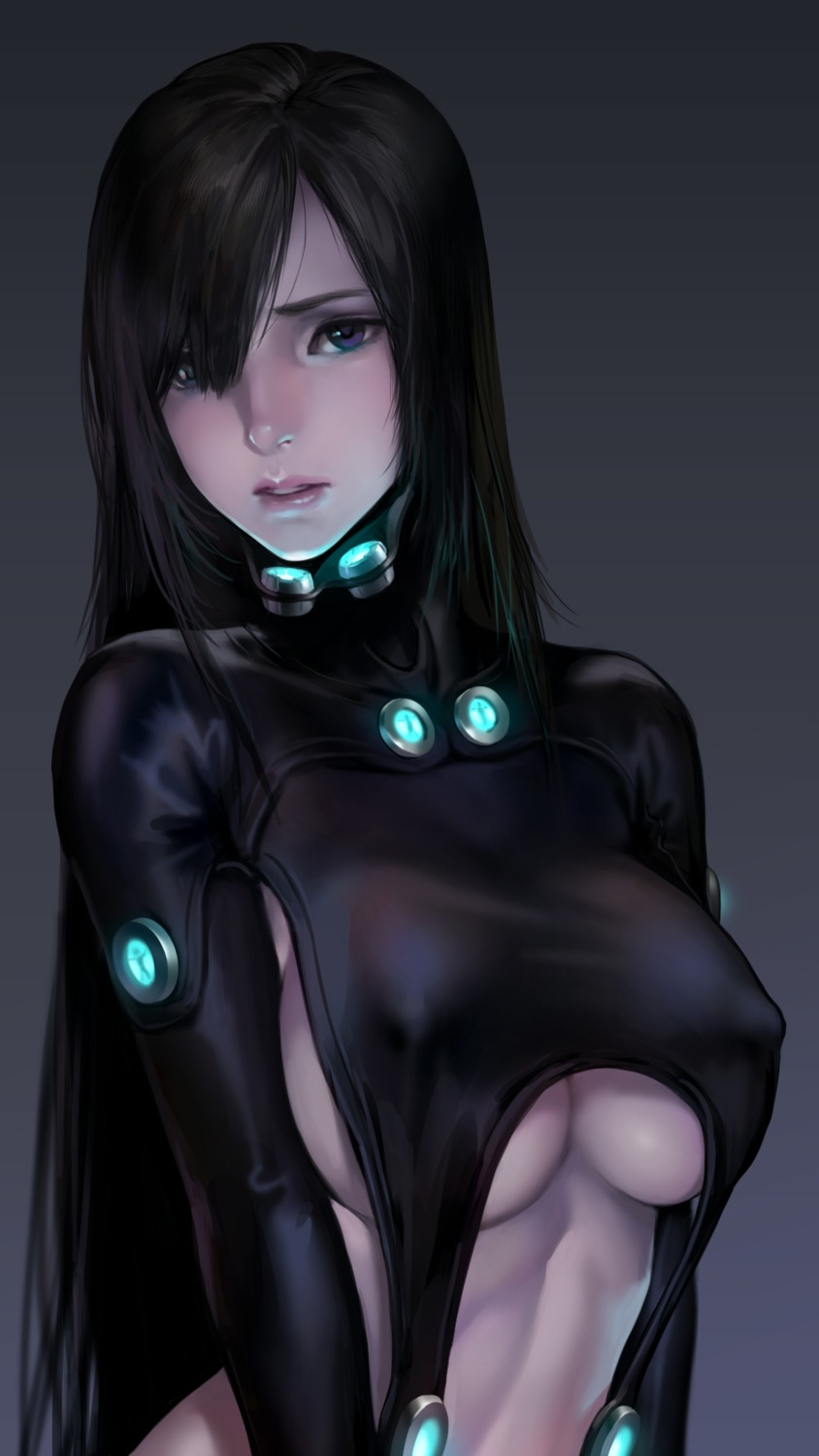 erect_nipples g_scream gantz no_bra shimohira_reika underboob