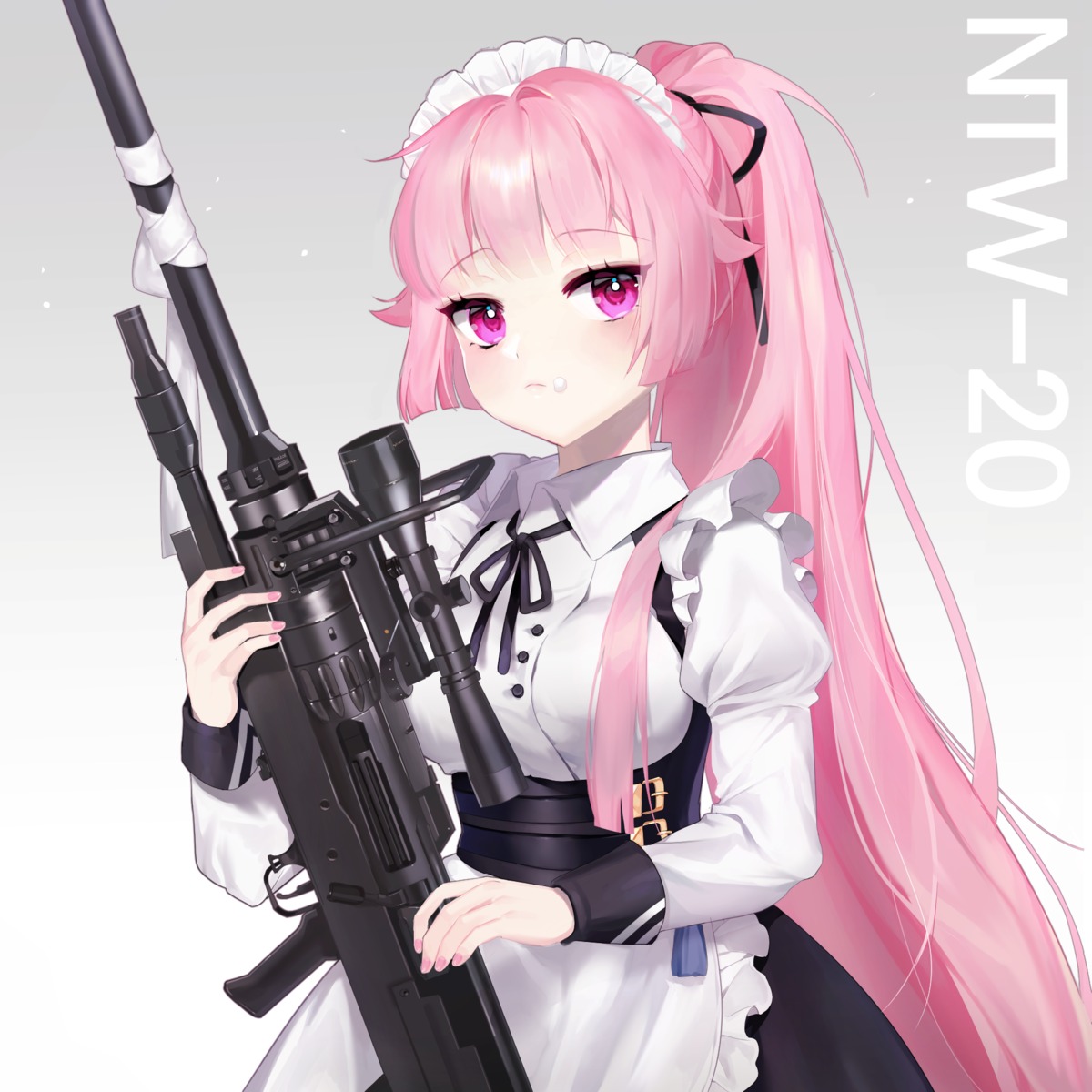28mm girls_frontline gun maid ntw-20_(girls_frontline)