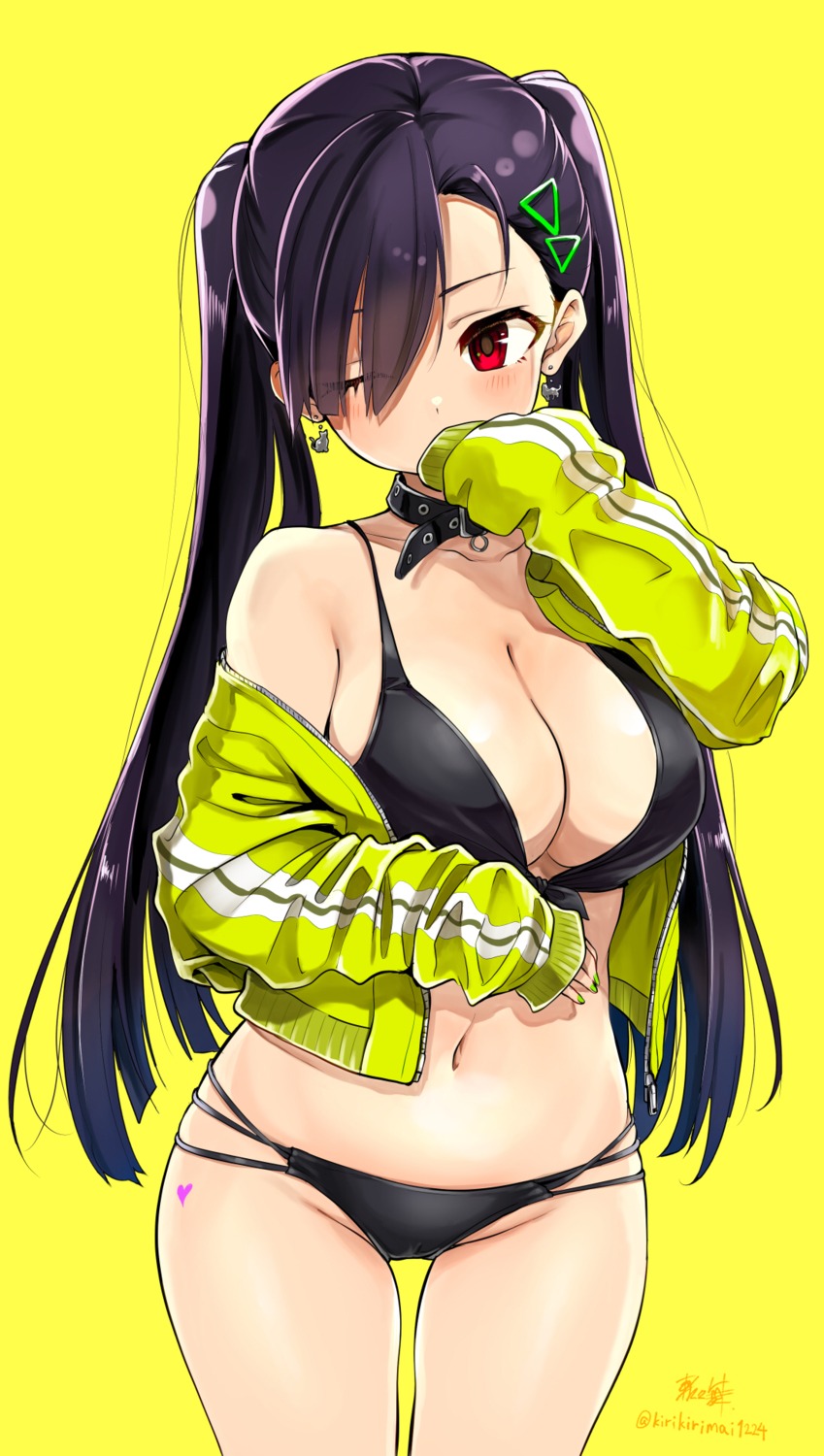 bikini kirikirimai_(kkm) open_shirt swimsuits