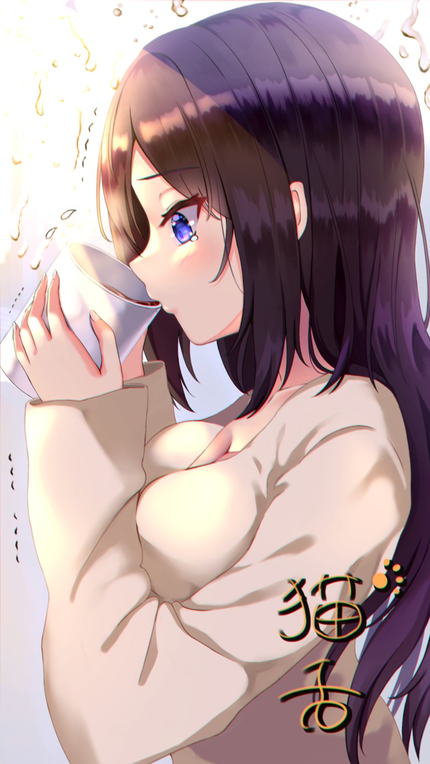 akira_shiun cleavage sweater