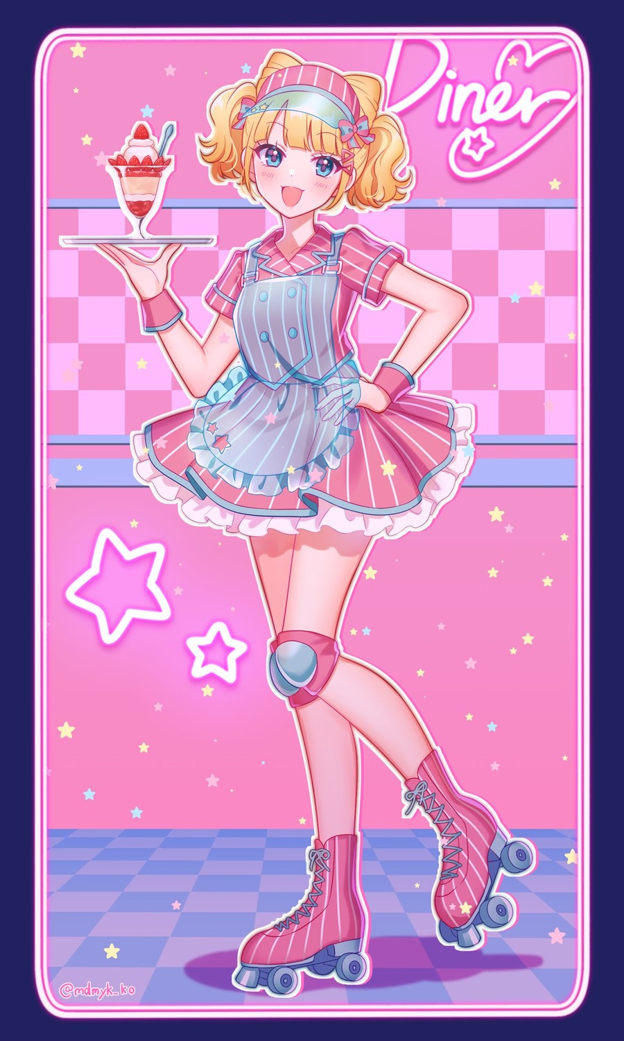 mendamen minami_mirei pretty_series pripara waitress