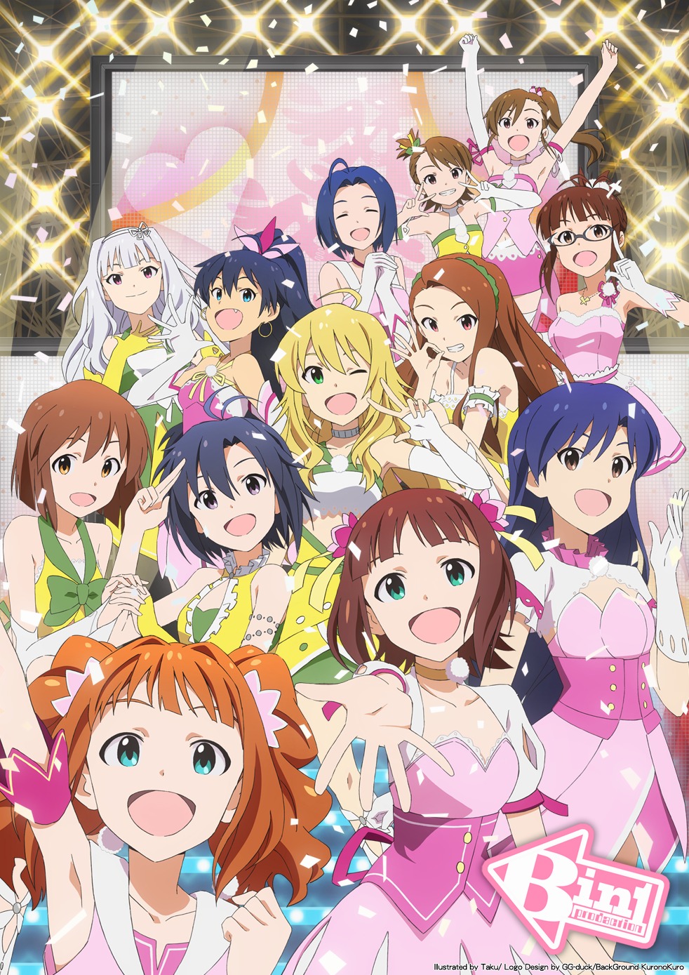 akizuki_ritsuko amami_haruka futami_ami futami_mami ganaha_hibiki hagiwara_yukiho hoshii_miki kikuchi_makoto kisaragi_chihaya megane minase_iori miura_azusa shijou_takane takatsuki_yayoi taku the_idolm@ster