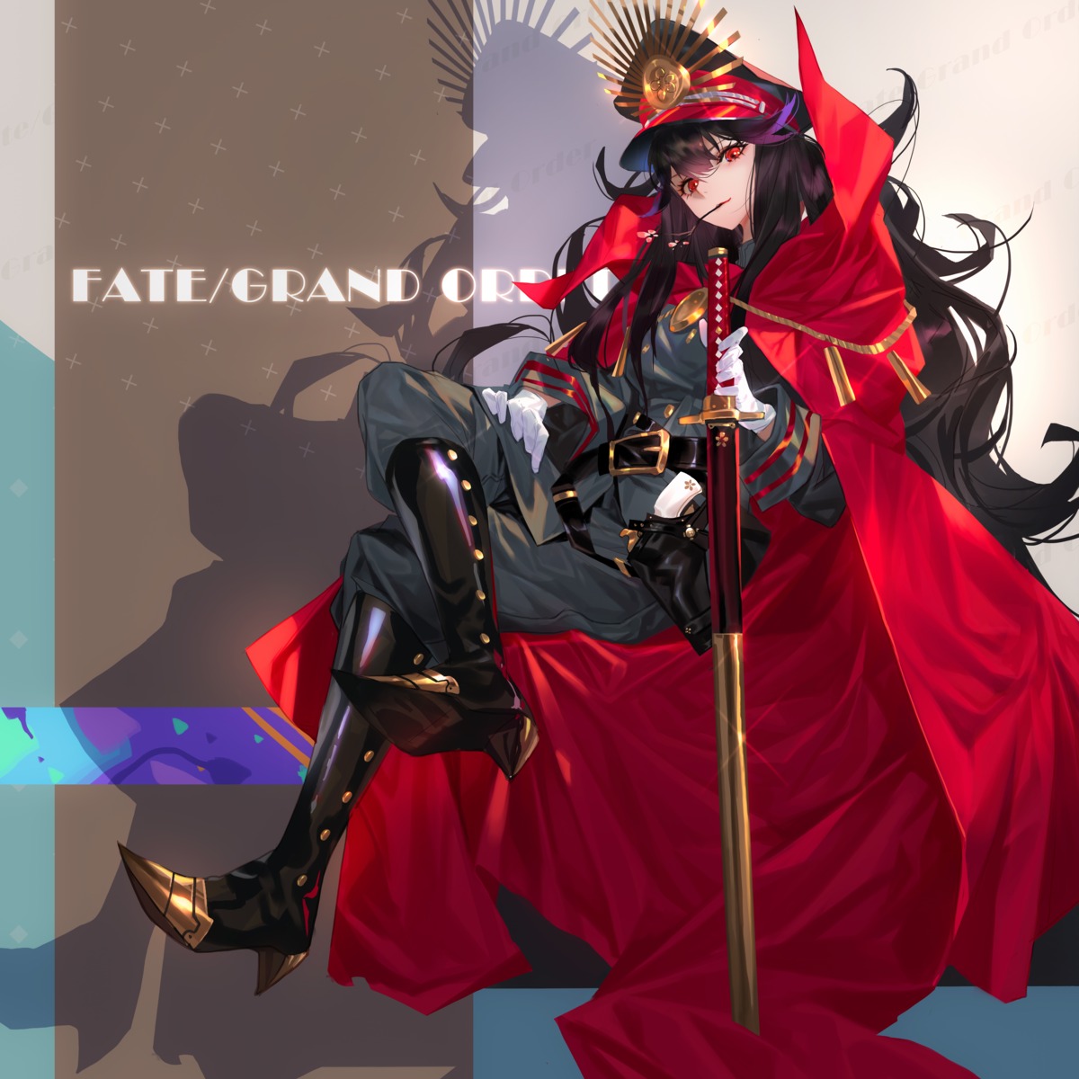 fate/grand_order grandia_lee heels oda_nobunaga_(fate) weapon