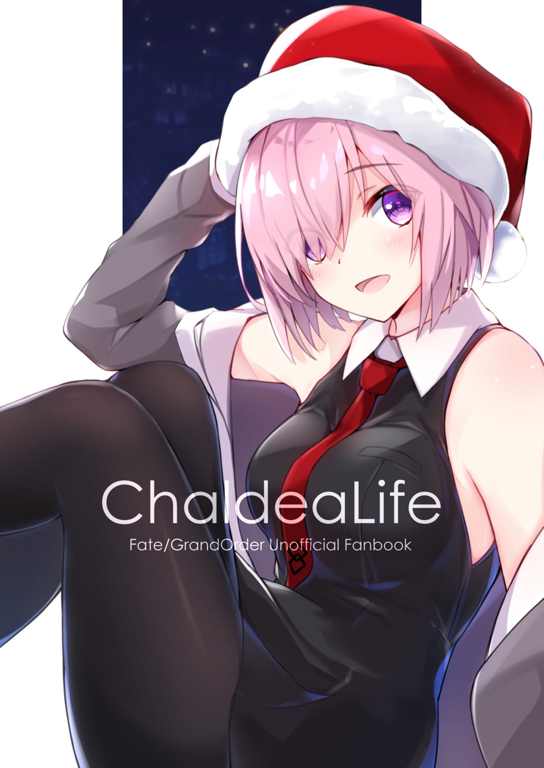 bee_doushi christmas fate/grand_order mash_kyrielight pantyhose