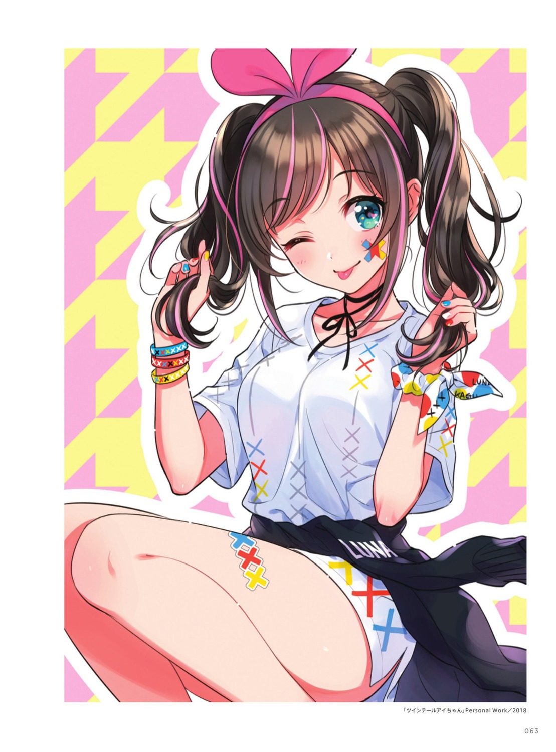 a.i._channel kizuna_ai morikura_en sweater tattoo