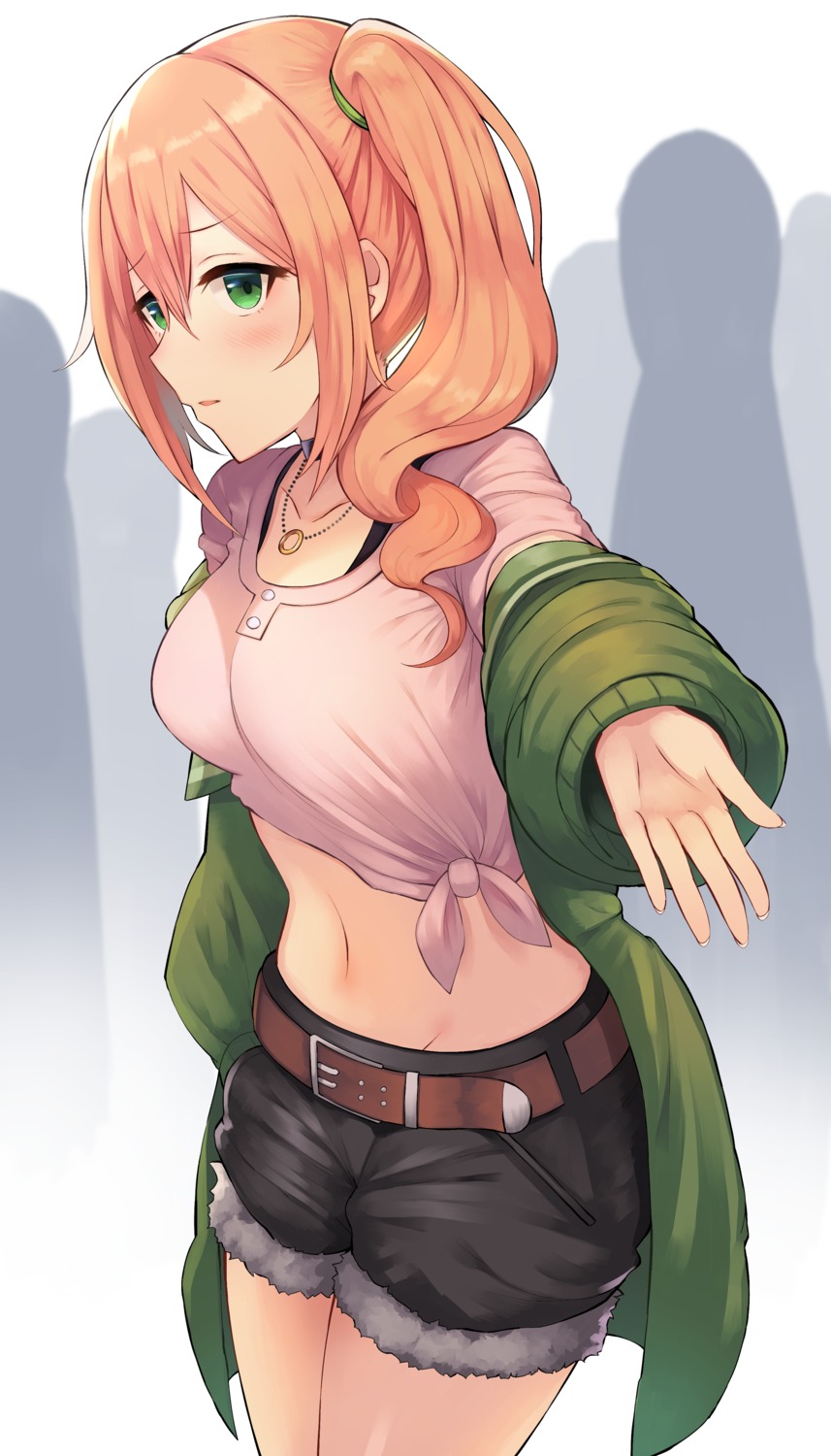 kuroe_hanako princess_connect princess_connect!_re:dive shirt_lift sweater yamato_(muchuu_paradigm)