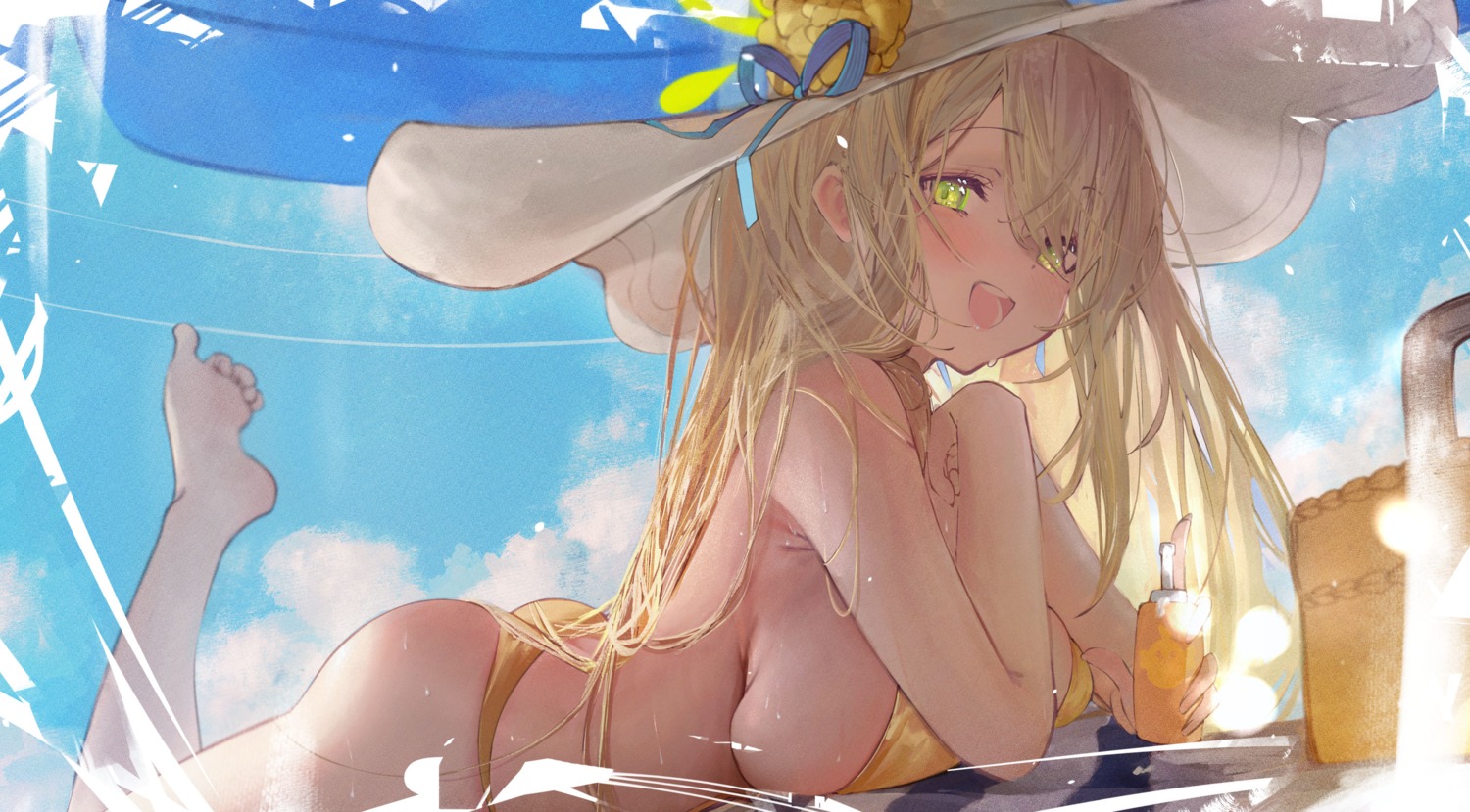 betabeet bikini blue_archive halo izayoi_nonomi swimsuits