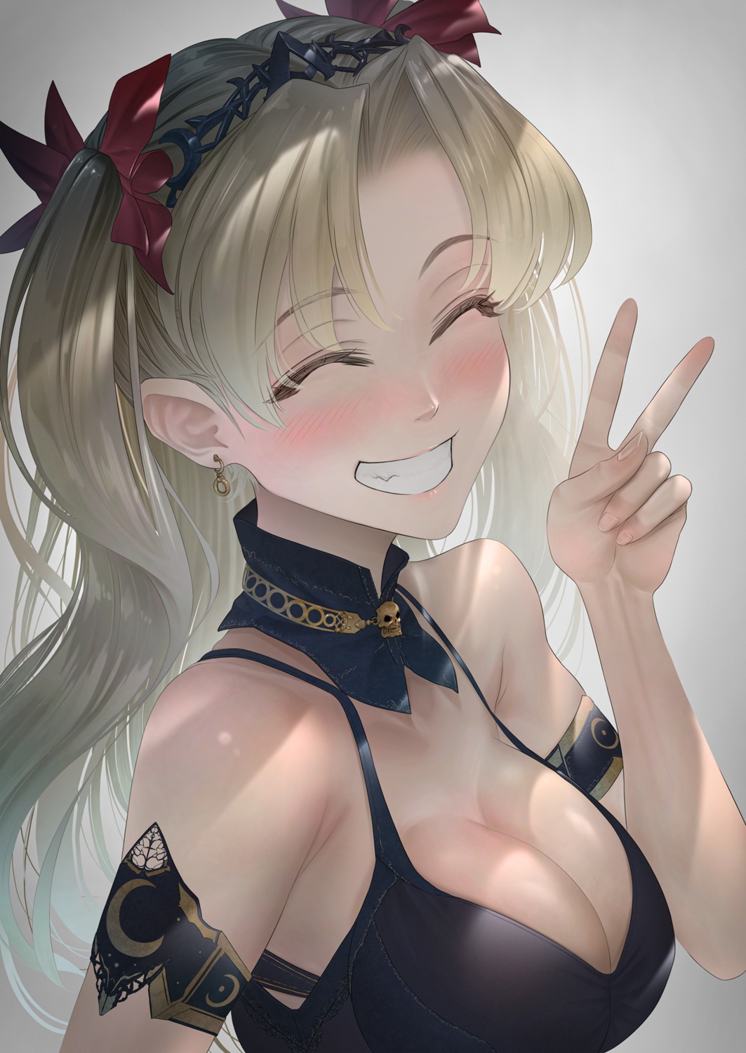 cleavage ereshkigal_(fate/grand_order) fate/grand_order imizu_(nitro_unknown) no_bra