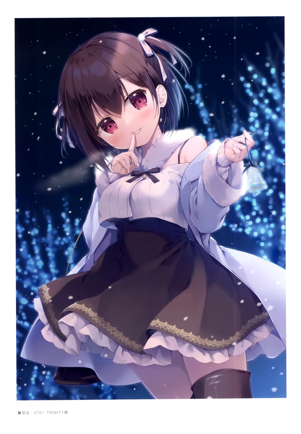 canvas+garden miyasaka_nako neru_(canvas+garden) skirt_lift thighhighs