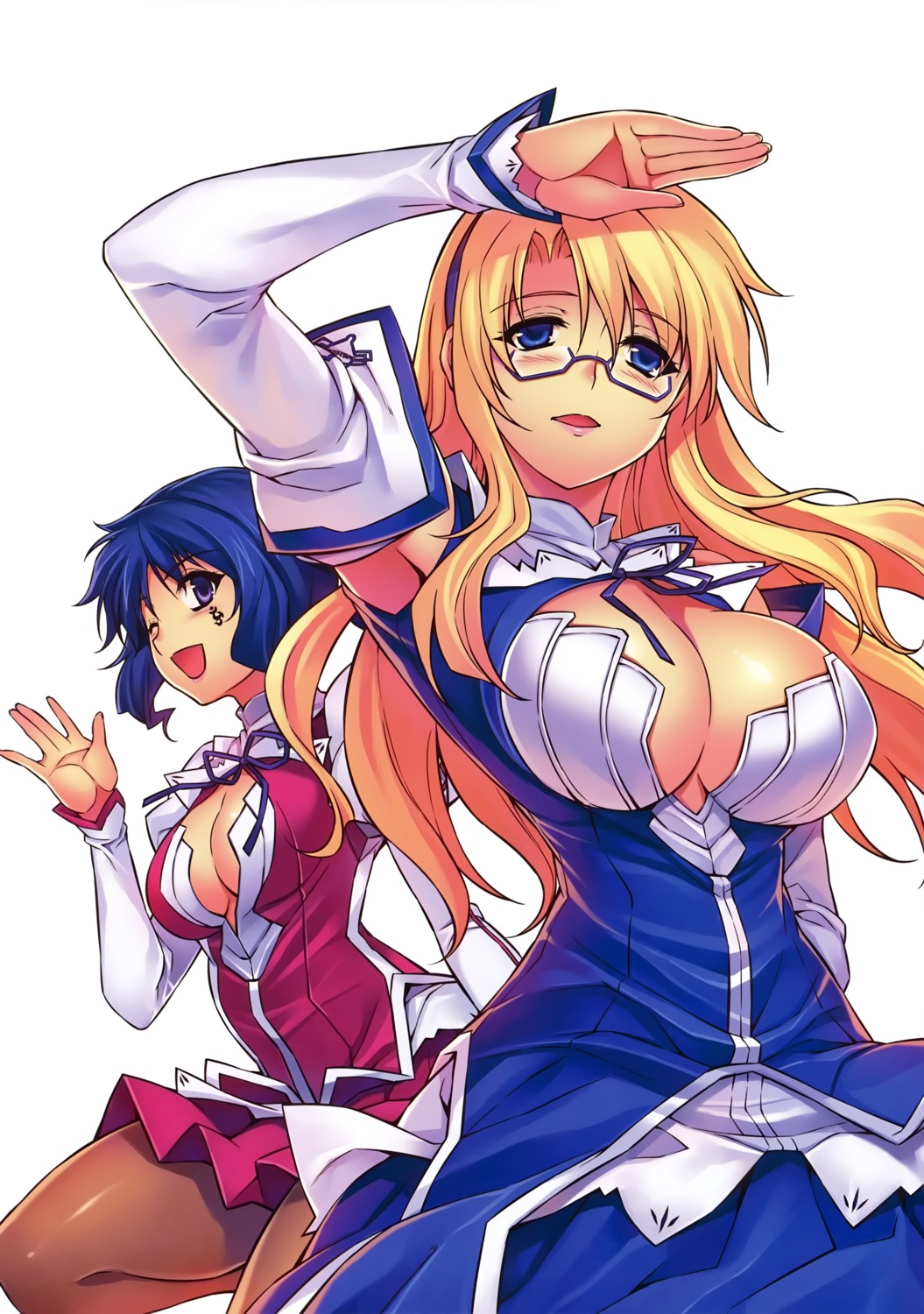 cleavage dress freezing kim_kwang-hyun linchen_rana megane no_bra pantyhose satellizer_el_bridget