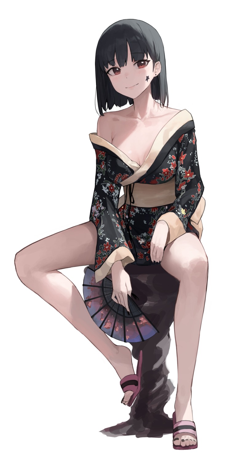 cleavage mac_star no_bra open_shirt yukata