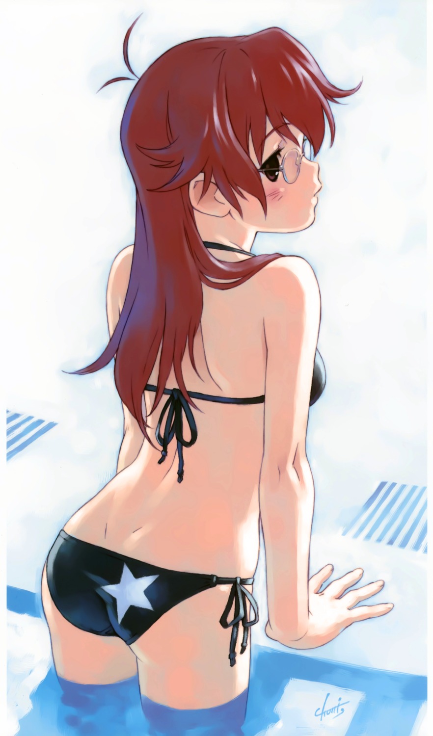 ano_natsu_de_matteru ass megane swimsuits takatsuki_ichika tanaka_kunihiko