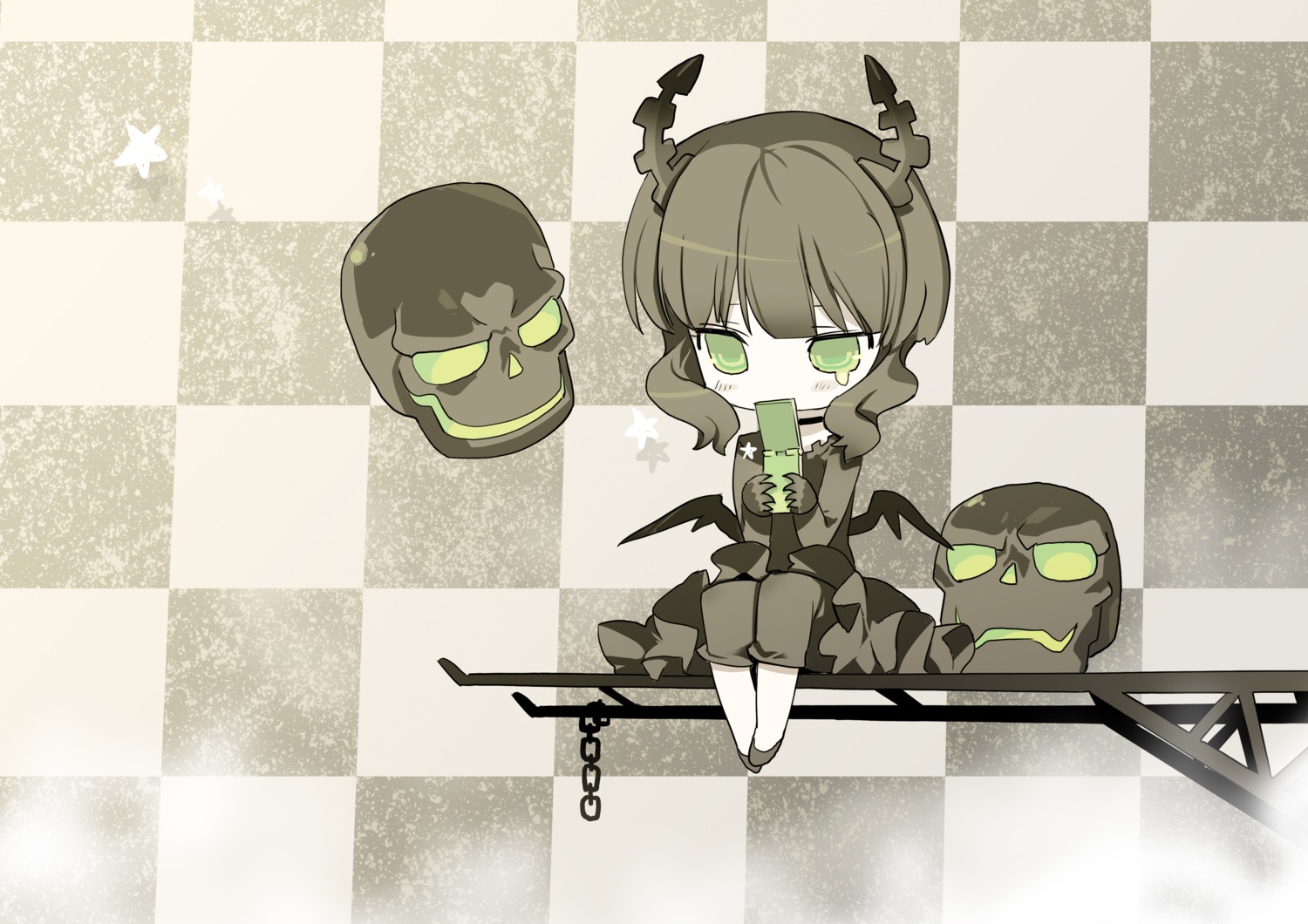 black_rock_shooter blade chibi dead_master vocaloid