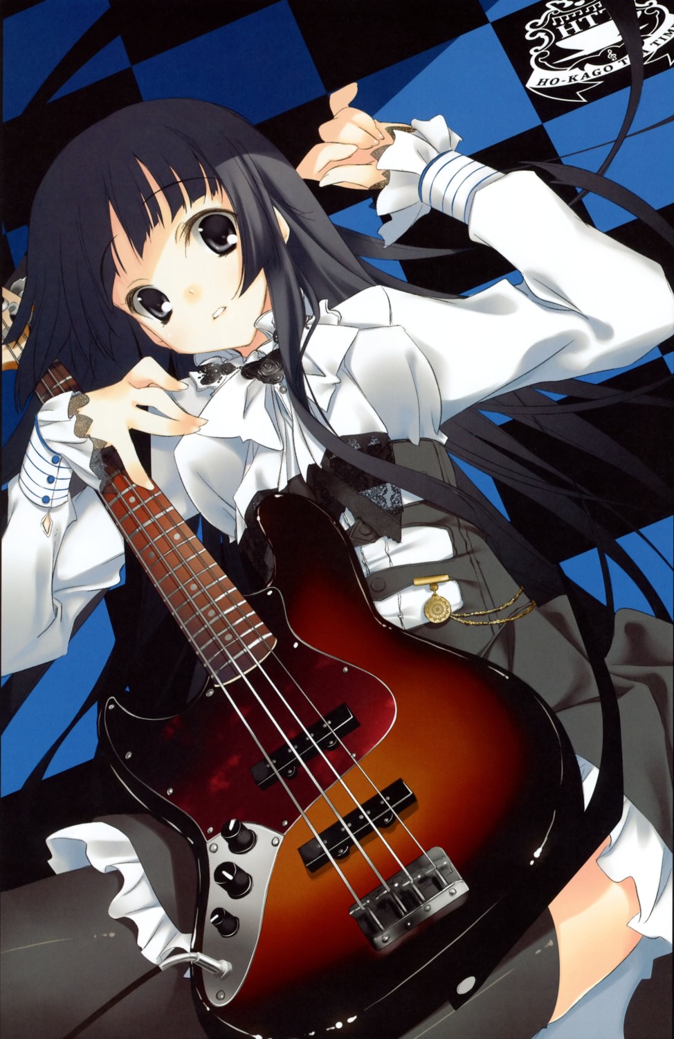 akiyama_mio guitar k-on! kagome lolita_fashion thighhighs traumatize